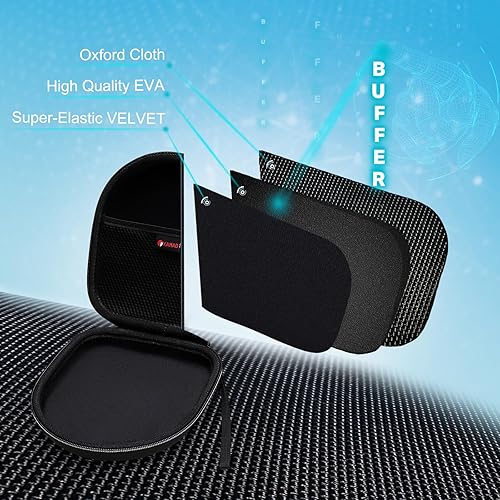 Miniatura 4 de XANAD Estuche rígido para auriculares inalámbricos Bluetooth Sony WH-CH520  WH-CH510 - Bolsa de almacenamiento protectora de viaje (gris)