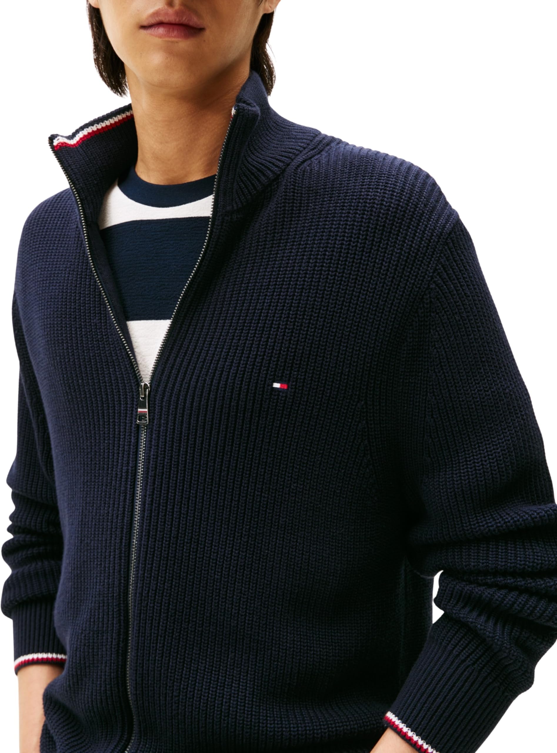 Tommy Hilfiger RWB Rib Zip Through