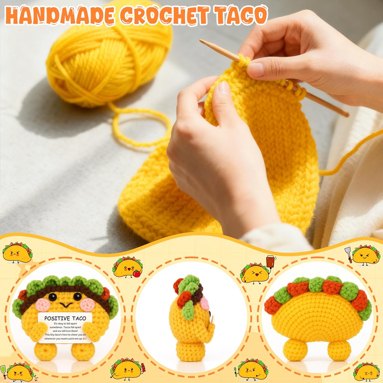 JoycuFF Birthday Gifts for Women, Emotional Support Taco Gifts | Anniversary Thanksgiving Birthday Taco Gift for Women Men Son Mom Daughter Granddaughter