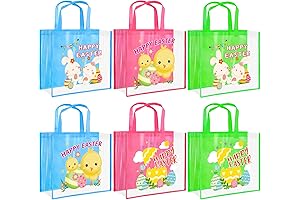 WorldBazaar Easter Bags with Handles 6PCS: The Perfect Springtime Accessory