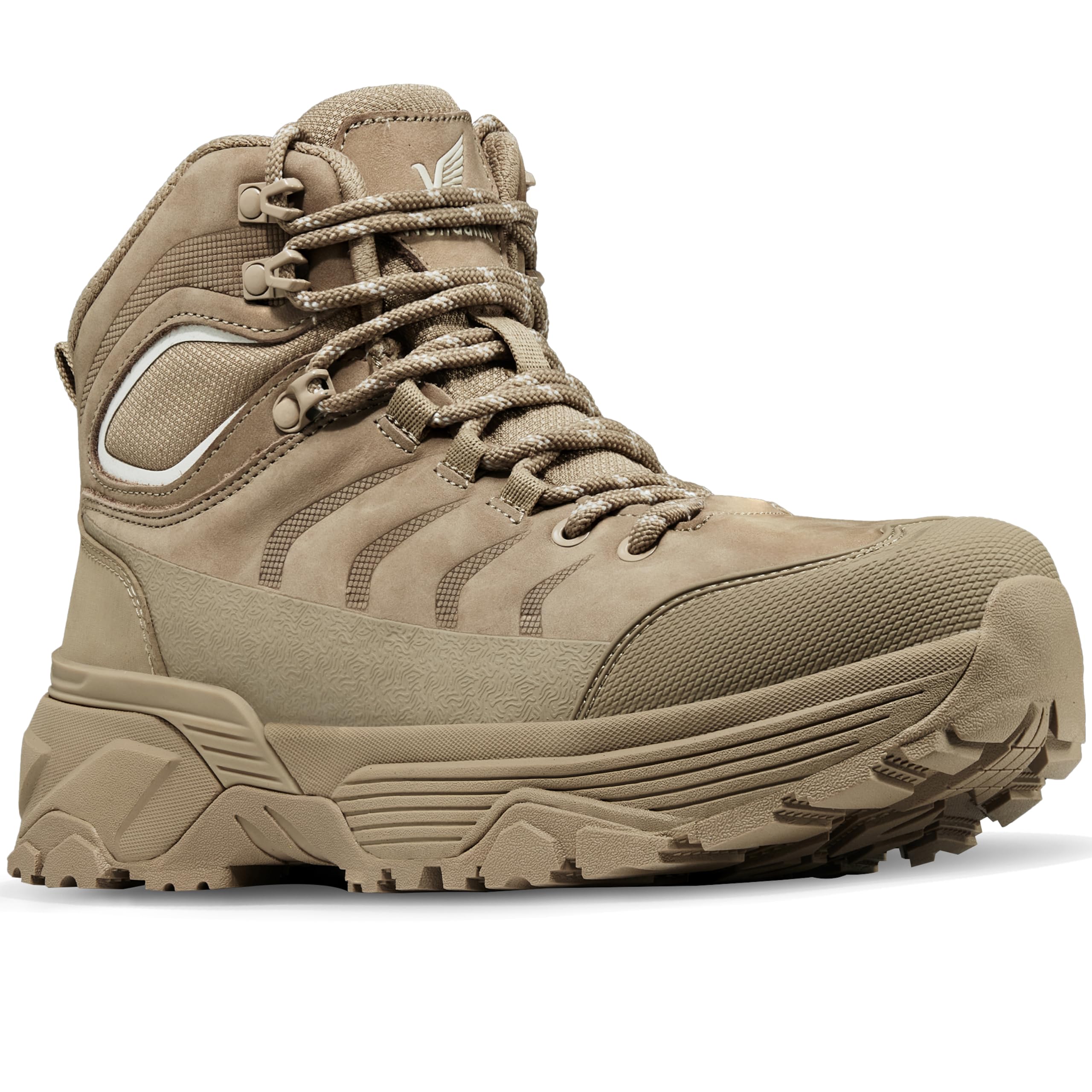 Wondamo Men's Waterproof Hiking Boots | Lightweight Slip-Resistant Wide Mountaineering Tr…