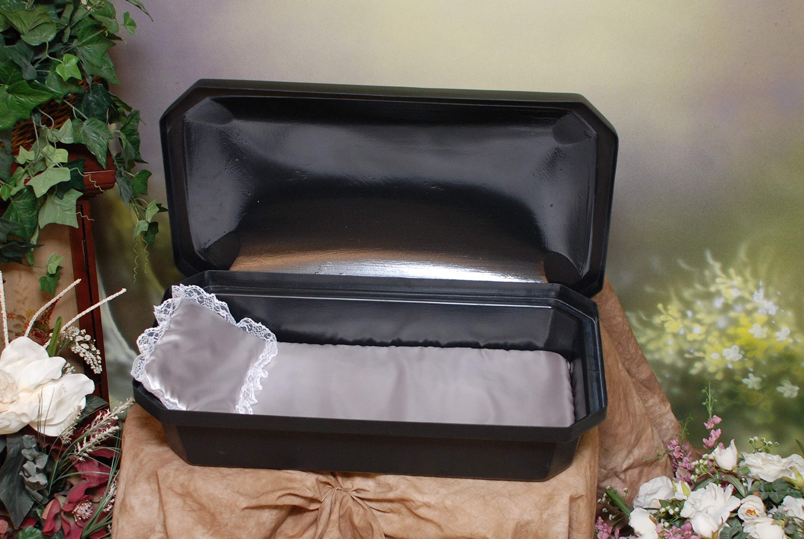 Newnak's Pet Casket-Pet Casket Black/Silver (3 Sizes) Standard (Small)