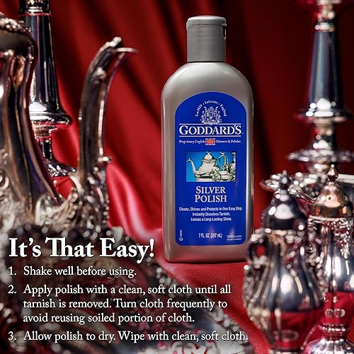 Miniatura 6 de Goddards líquido para pulir plateado 7 onzas lustrador