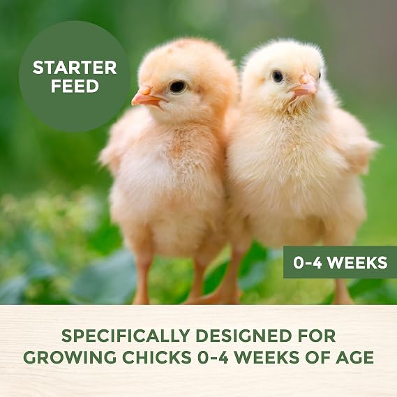 New Country Organics | Starter Feed for Baby Chicks | Soy-Free | 21% Protein | Certified Organic and Non-GMO | 40 lbs