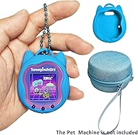 Vista 5 de Funda de silicona y funda de transporte para Tamagotchi Uni Interactive Virtual Pet, protector de pantalla para Tamagotchi Uni Watch Digital Pet