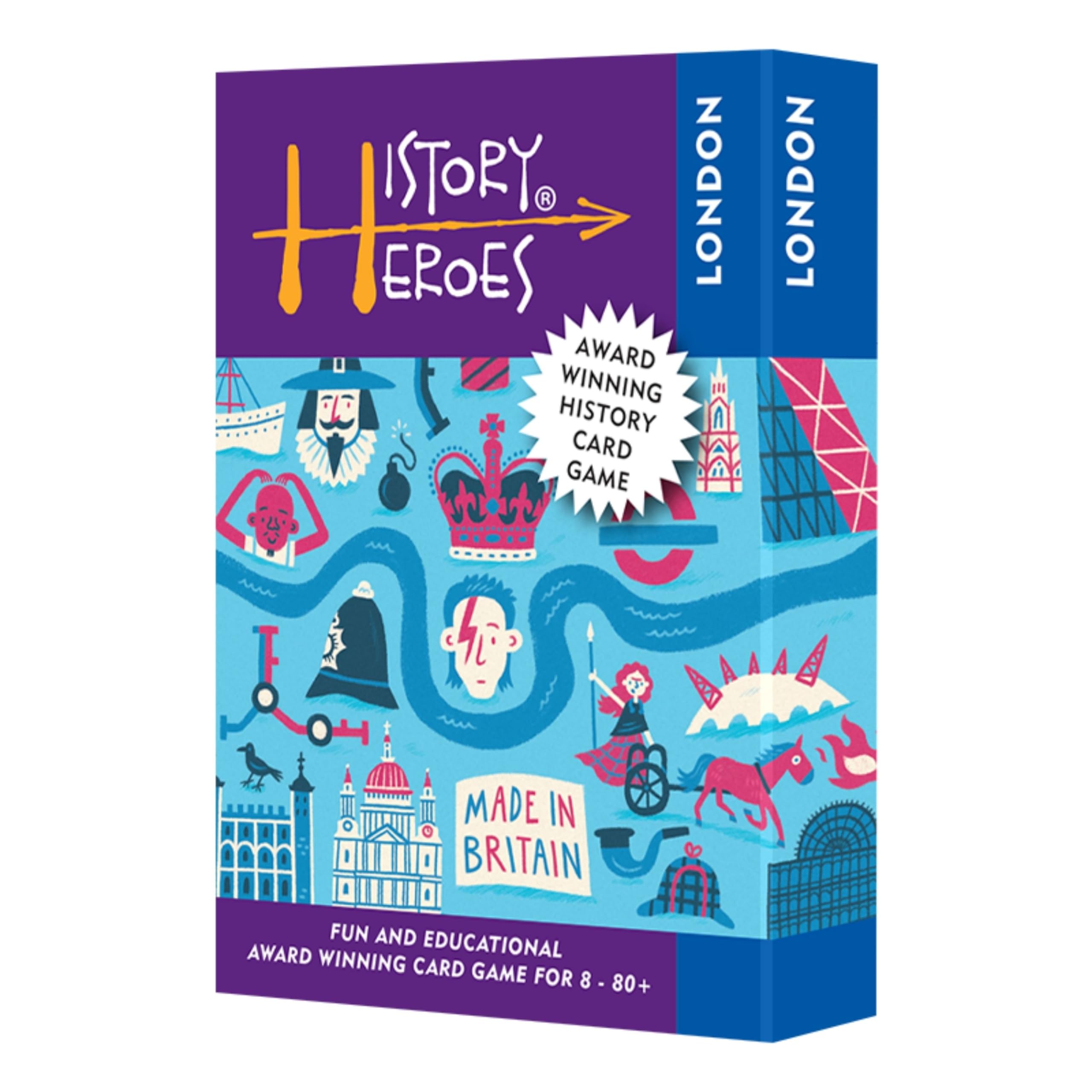 History Heroes: London - History Question Card Game for Kids, Adults, Game Night - Family Friendly, Fun & Educational Quiz Game About London’s History & Famous Londoners
