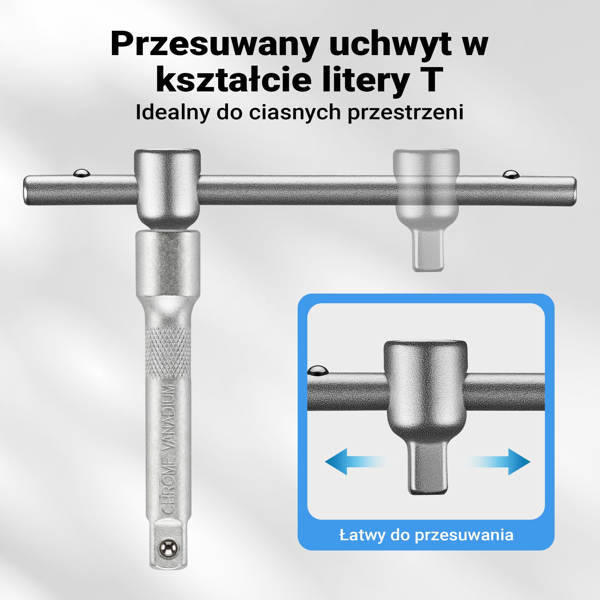 Wiltec Zestaw kluczy nasadowych 108-cz. z napędem ½" (12,5 mm) i ¼" (6,3 mm) i 2 grzechotkami w praktycznej walizce transportowej