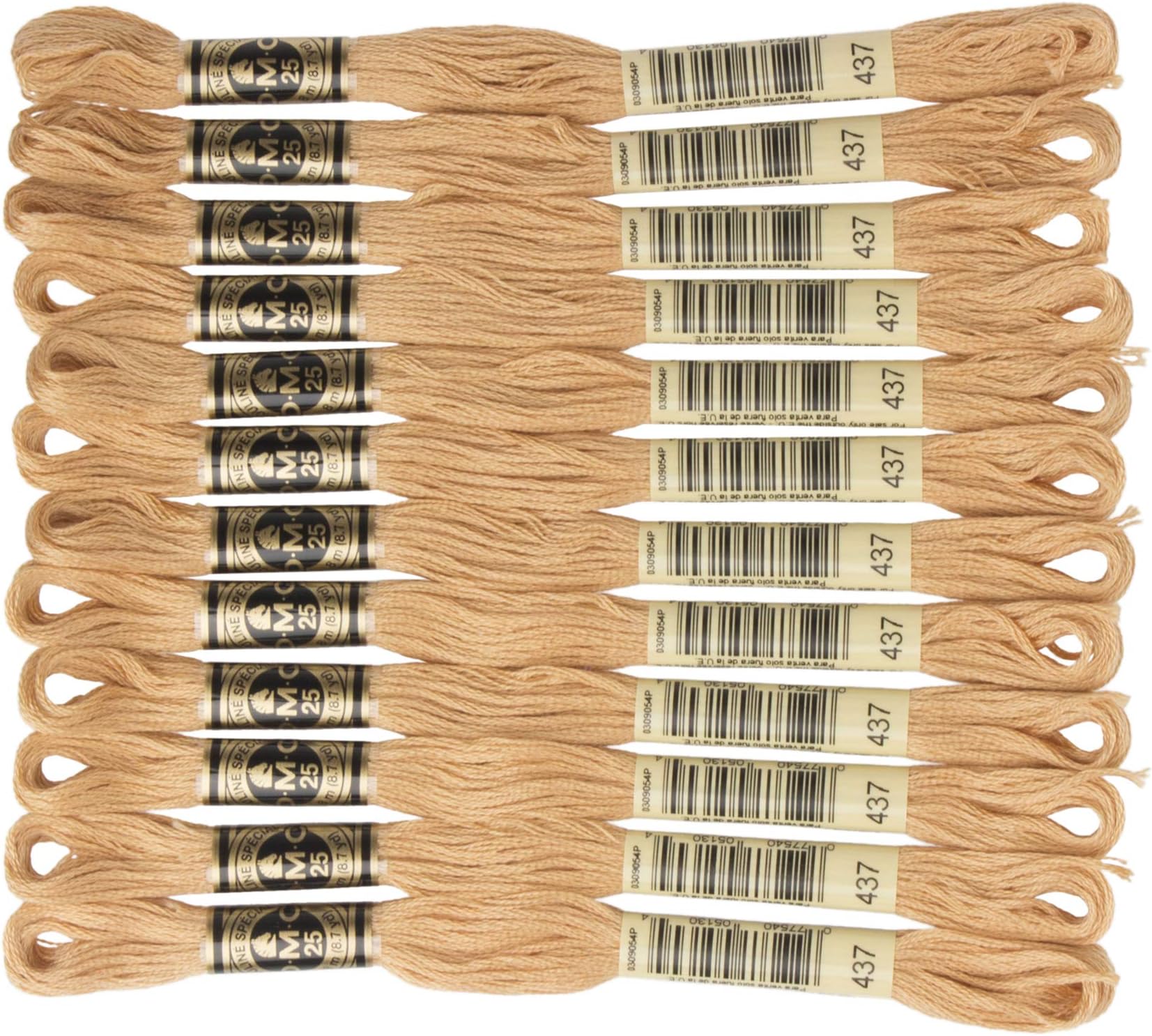 6-Strand Embroidery Cotton Floss, Light Tan