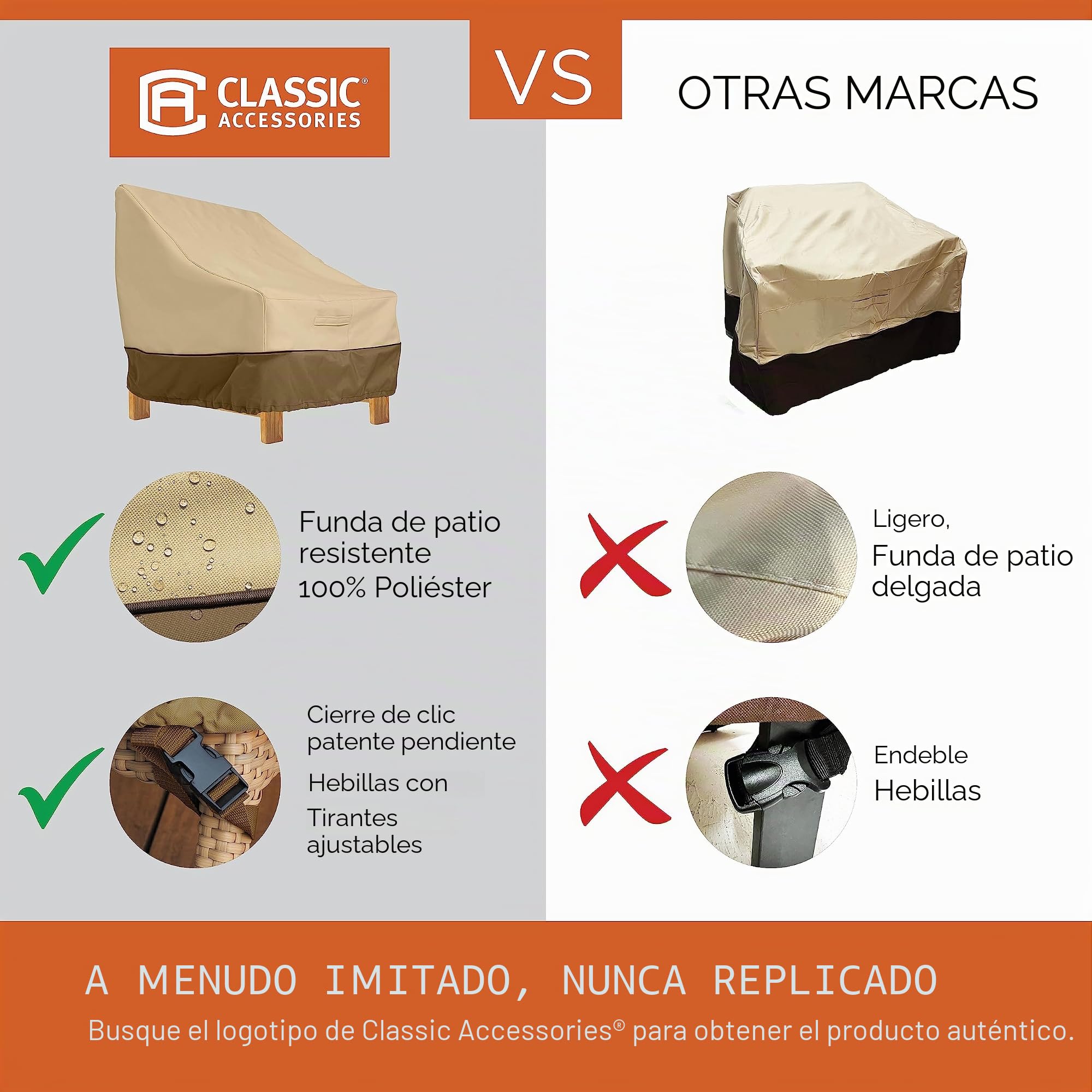 Classic Accessories Veranda 70942 Funda para Mesa Y SILLAS – XL