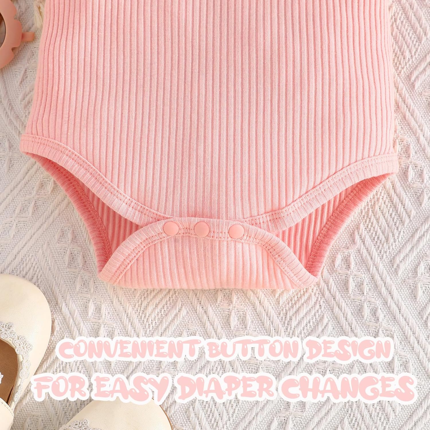 GDTOGRT Baby Girl Clothes Newborn Infant Outfit Ruffle Romper and Short Pants Clothing Sets for Summer Spring - Image 6