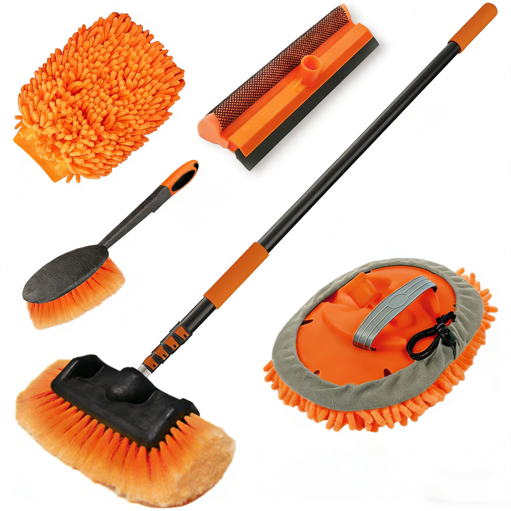 Amazon.com: LAANPOLE 12FT Car Wash Brush with Long Handle, Car