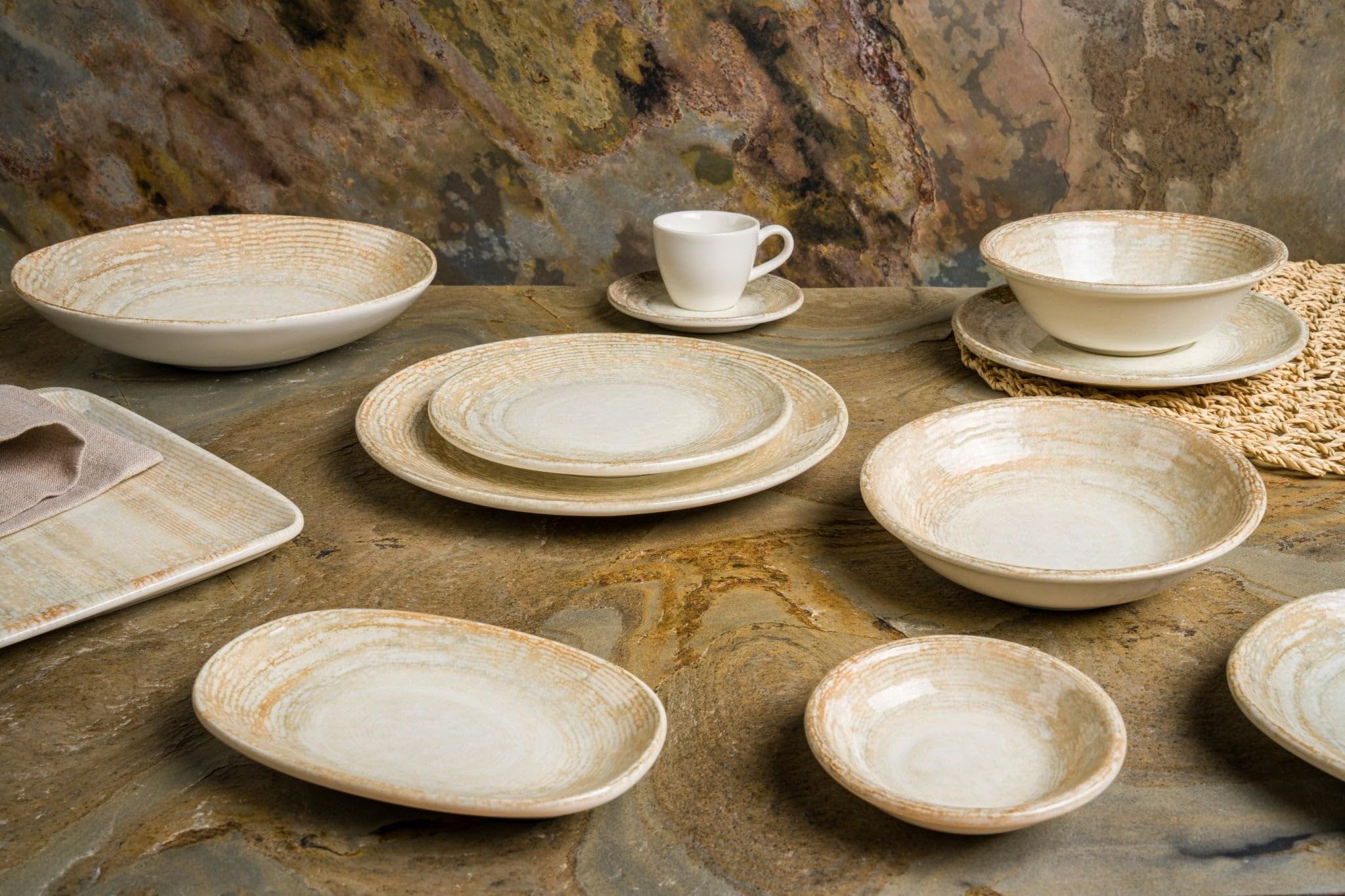 Bonna Piatto da cena - Patera - Porcellana - 27 cm - set di 6