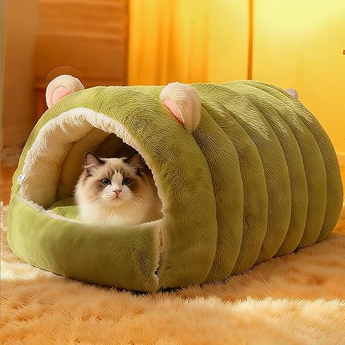 Miniatura 2 de Cat Bed Cave  Washable Closed Small Kitten Bed  Pet Calming Nest Covered Cat Cave - for Home Dorm Apartment Bedroom Living Room