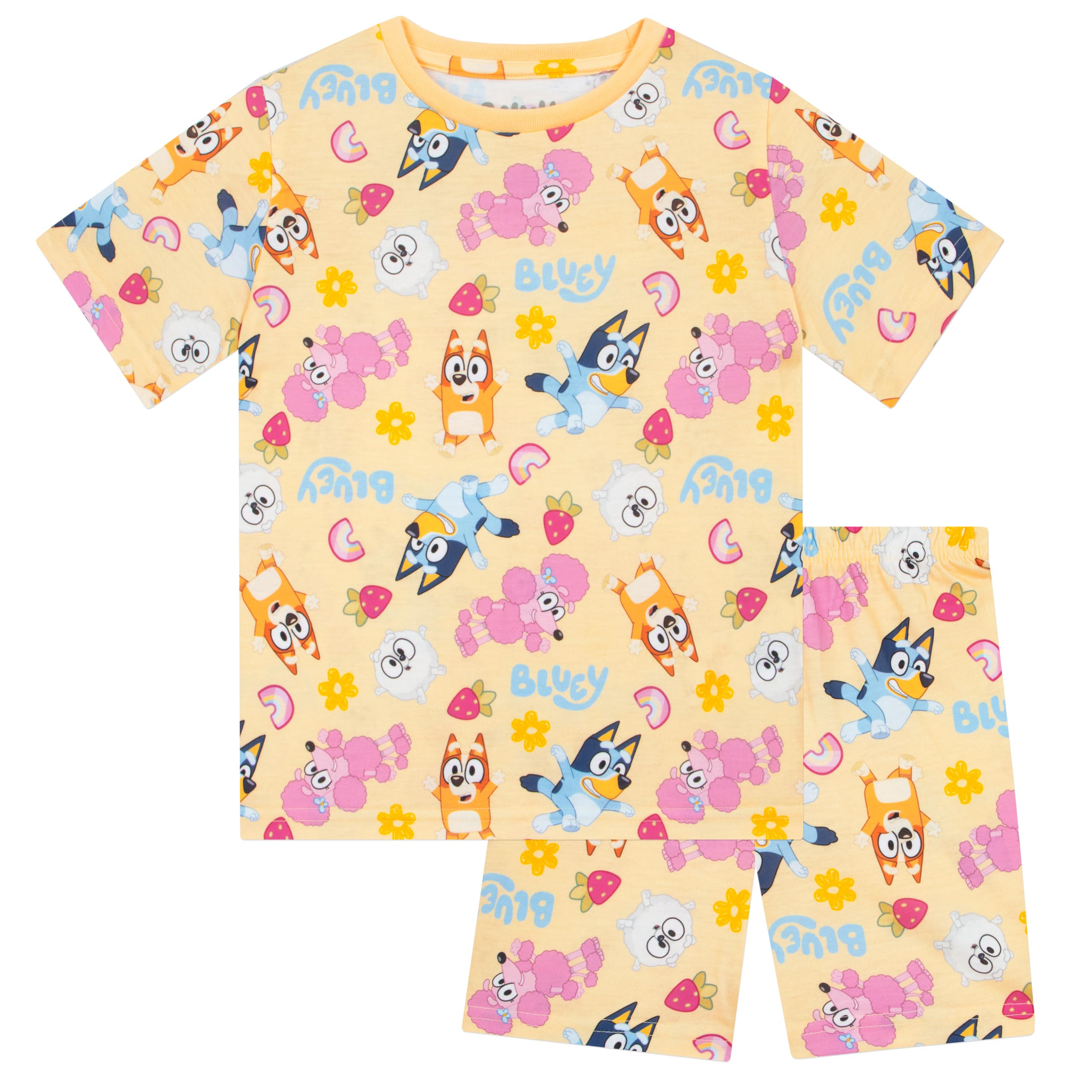 Bluey Pyjama Fille | 2 Paquets De Pyjamas | 2 Paquets Pyjama Enfant Bingo