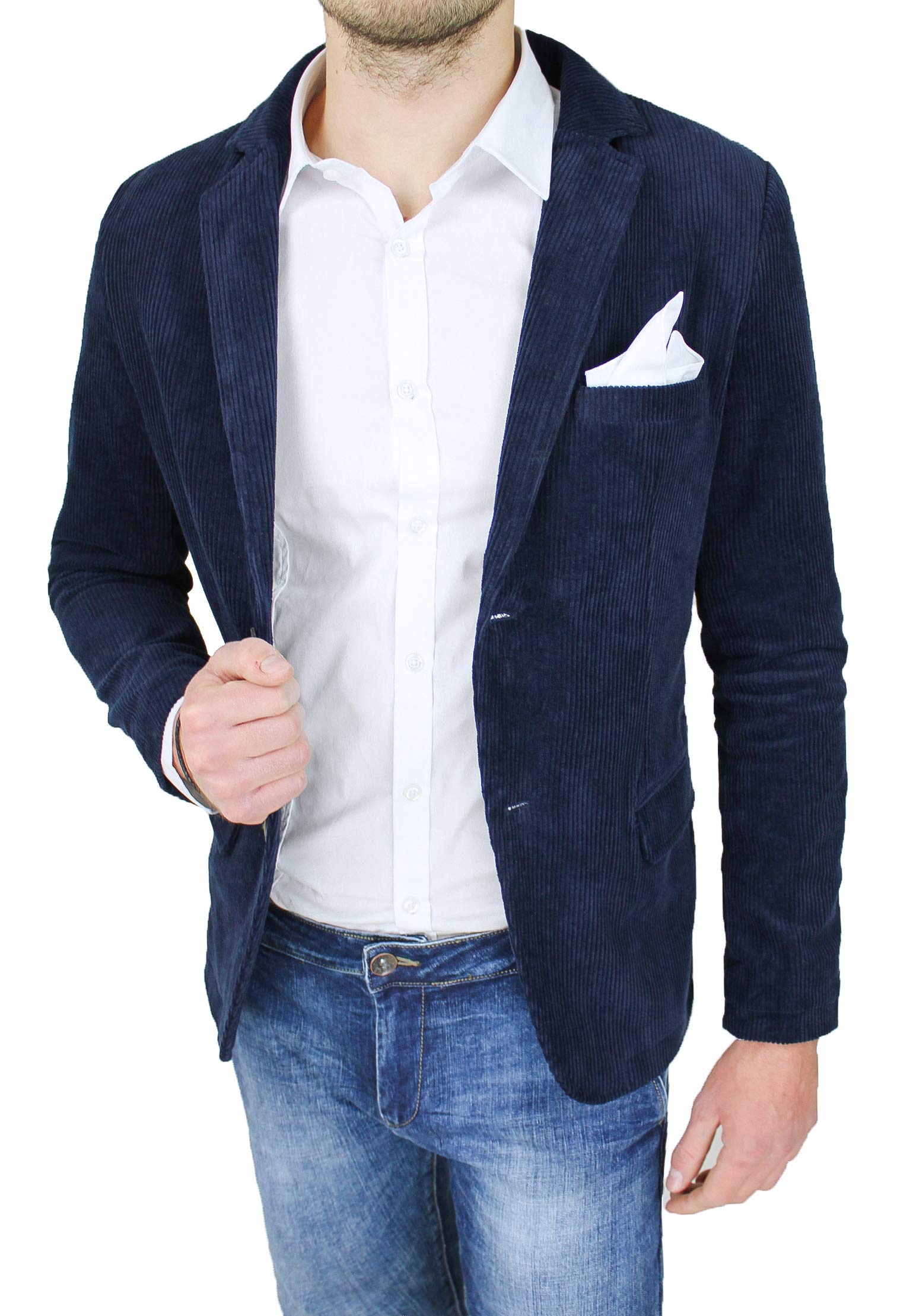 Męska kurtka krawiecka marynarka zimowa Slim Fit elegancka
