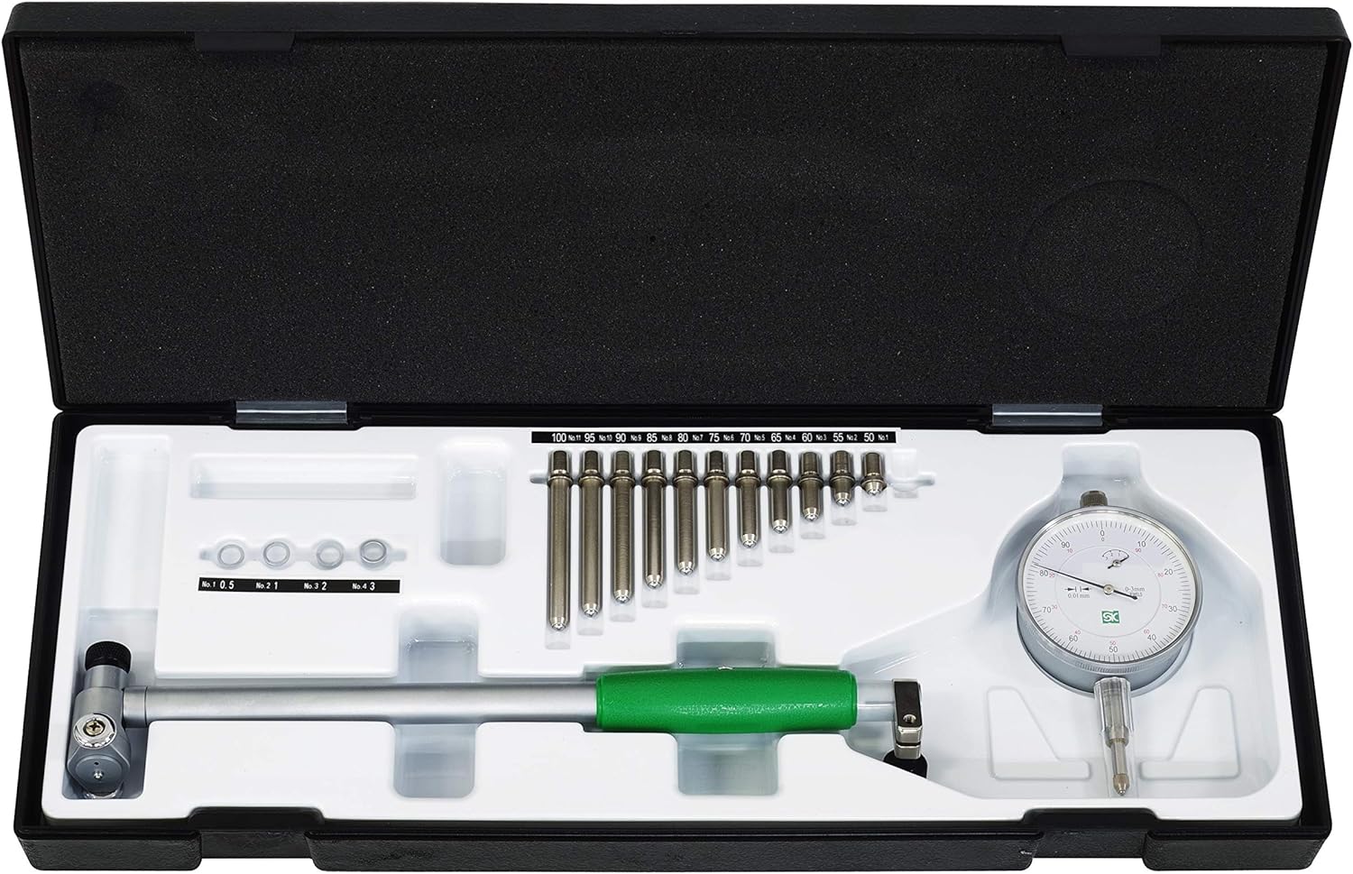 Niigata Seiki SK Standard Cylinder Gauge with Dial Gauge 2.0-3.9 inches (50-100 mm) WCDI-100
