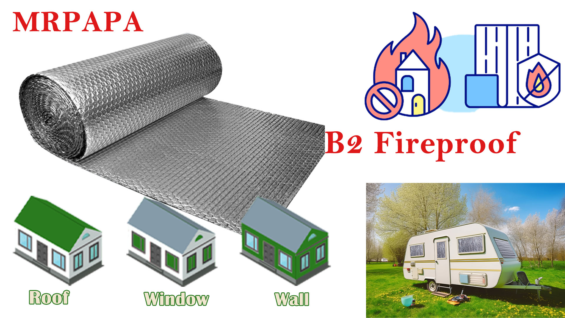 IES Reflective Insulation Roll (2 Pack) – 48x10' Foam Core For Garage Door Radiant Barrier