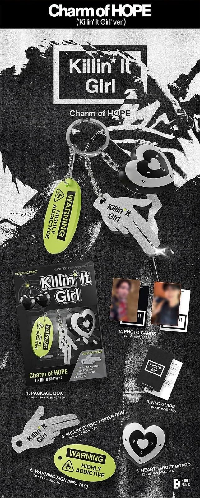 BTS J-HOPE ‘CHARM OF HOPE’ Album 3 Ver Set. / NFC+Key-Ring+2 Photo Card+Guide+GIFT