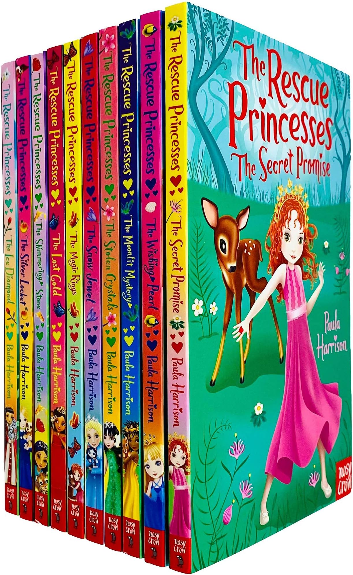 The Rescue Princesses 10 Books Collection Set By Paula Harrison (Snow Jewel,Magic Rings,Lost Gold, Shimmering Stone,Silver Locket,Ice Diamond,Rainbow Opal,Golden Shell, Enchanted Ruby,Star Bracelet) Paperback