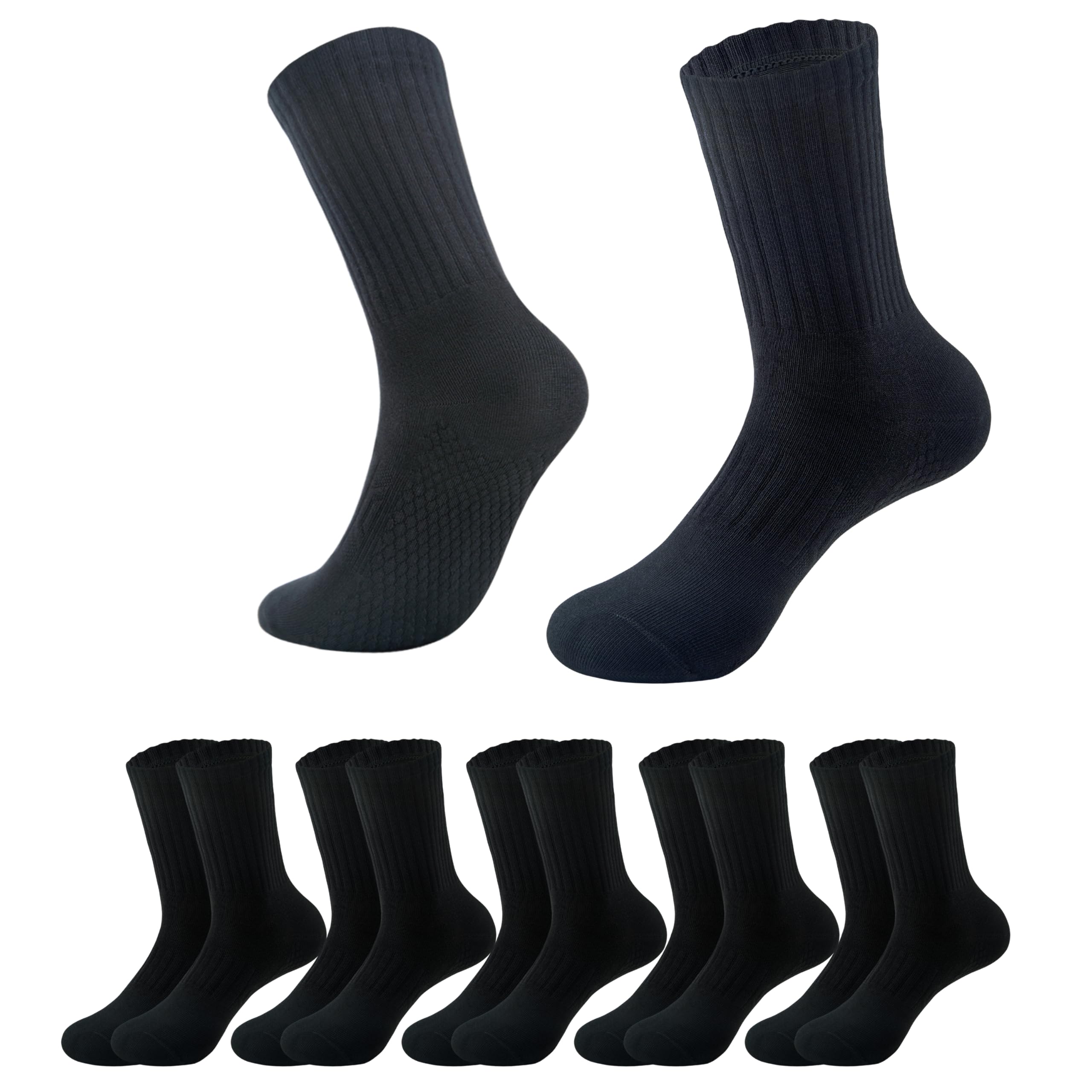 magiarte Womens Athletic Compression Cotton Crew Socks Non Slip Design Multi Sports Socks for Women 3/5 Pairs-picture-42