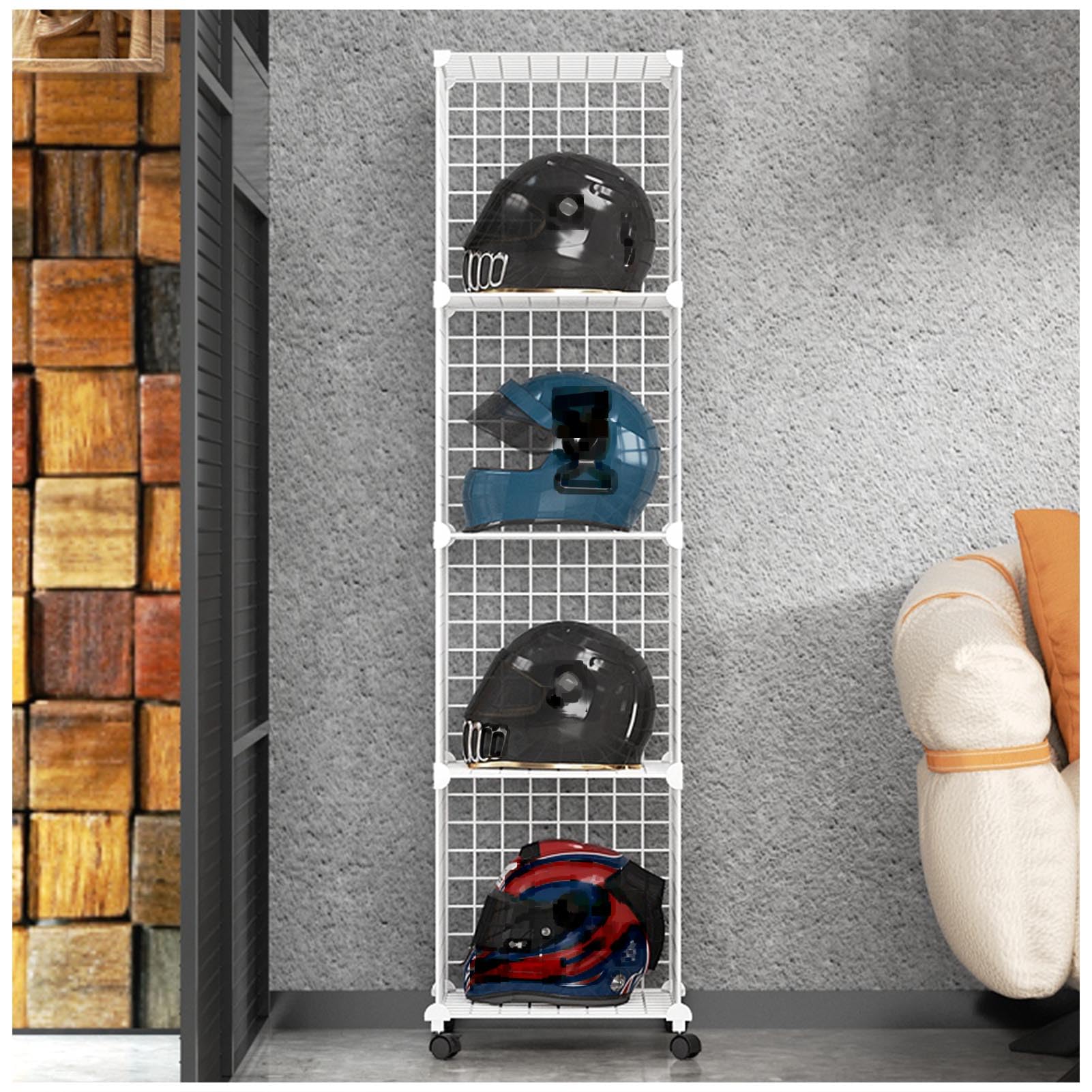 Colgador Gorras, Percha de Metal para Casco de fútbol, Bicicleta, béisbol, Gran Estante de Almacenamiento para Motocicletas, Organizador de Sombreros Ideal para Tienda