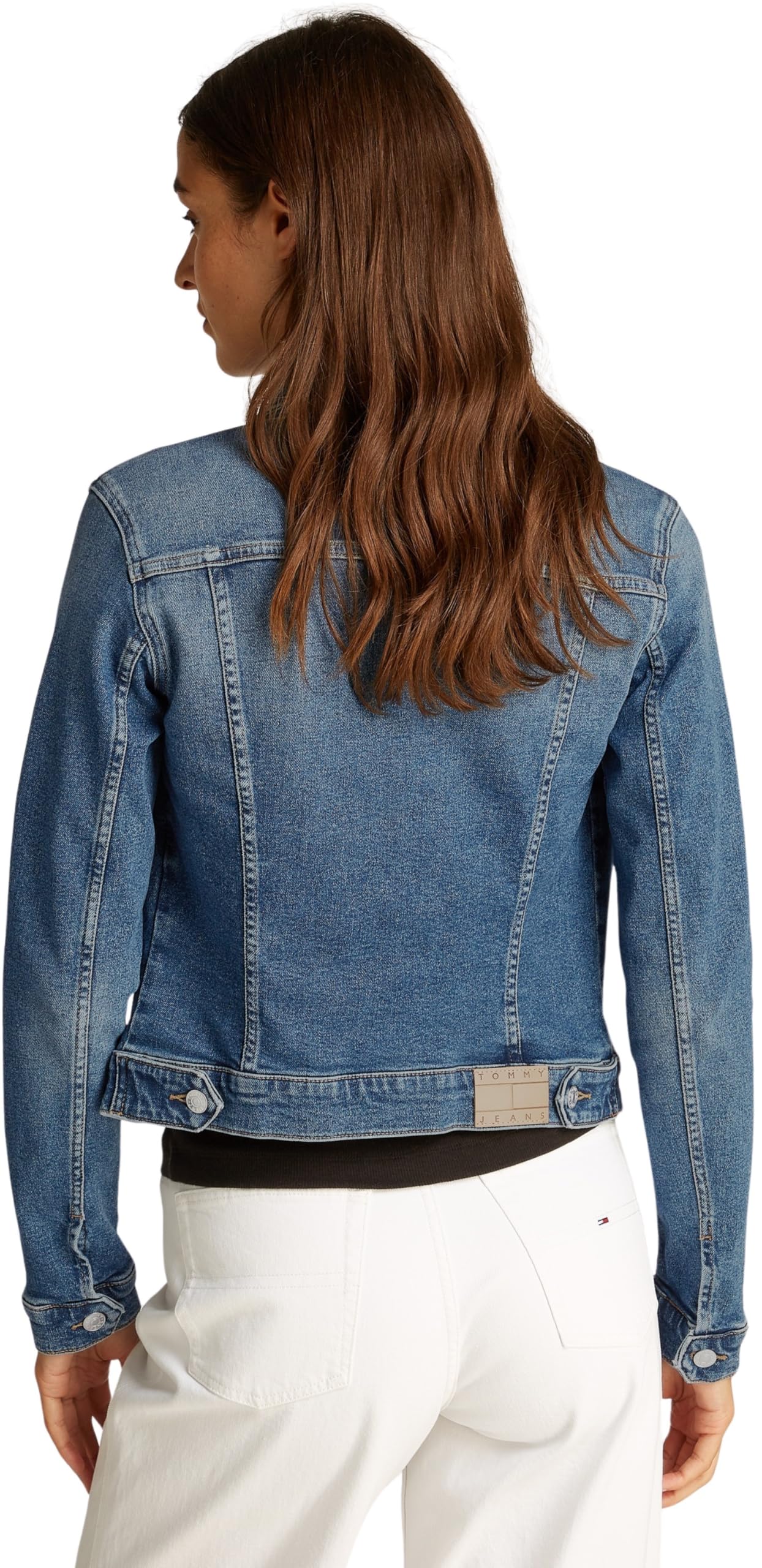 Tommy Jeans Women's Vivianne Skn Jacket Ai1232 Dw0dw20158 Trucker Jacket