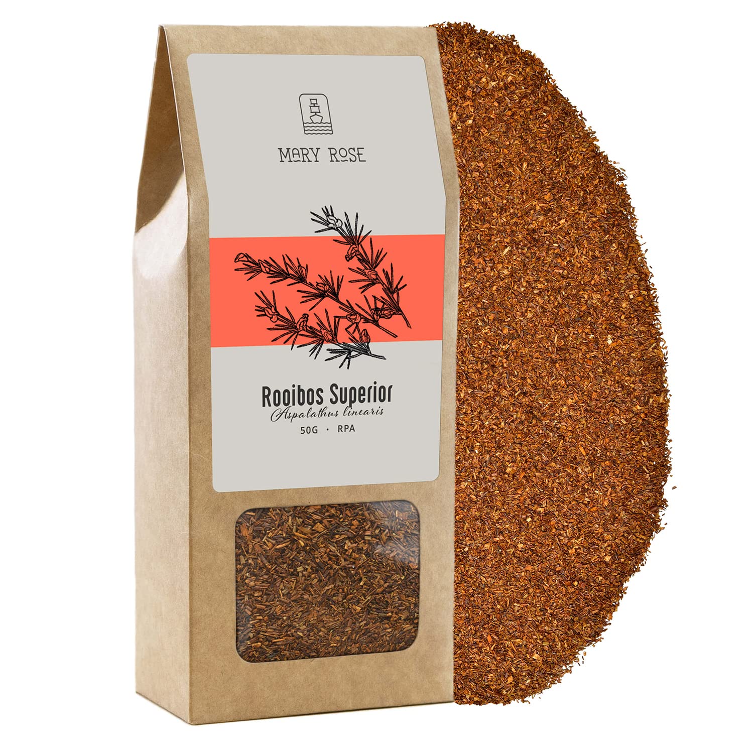 Tealyra - Pure Rooibos Red Herbal Tea - African Red Bush Loose Leaf Tea - High In Antioxidants - Relax - Detox - Low Blood Pressure - Kids Welcome