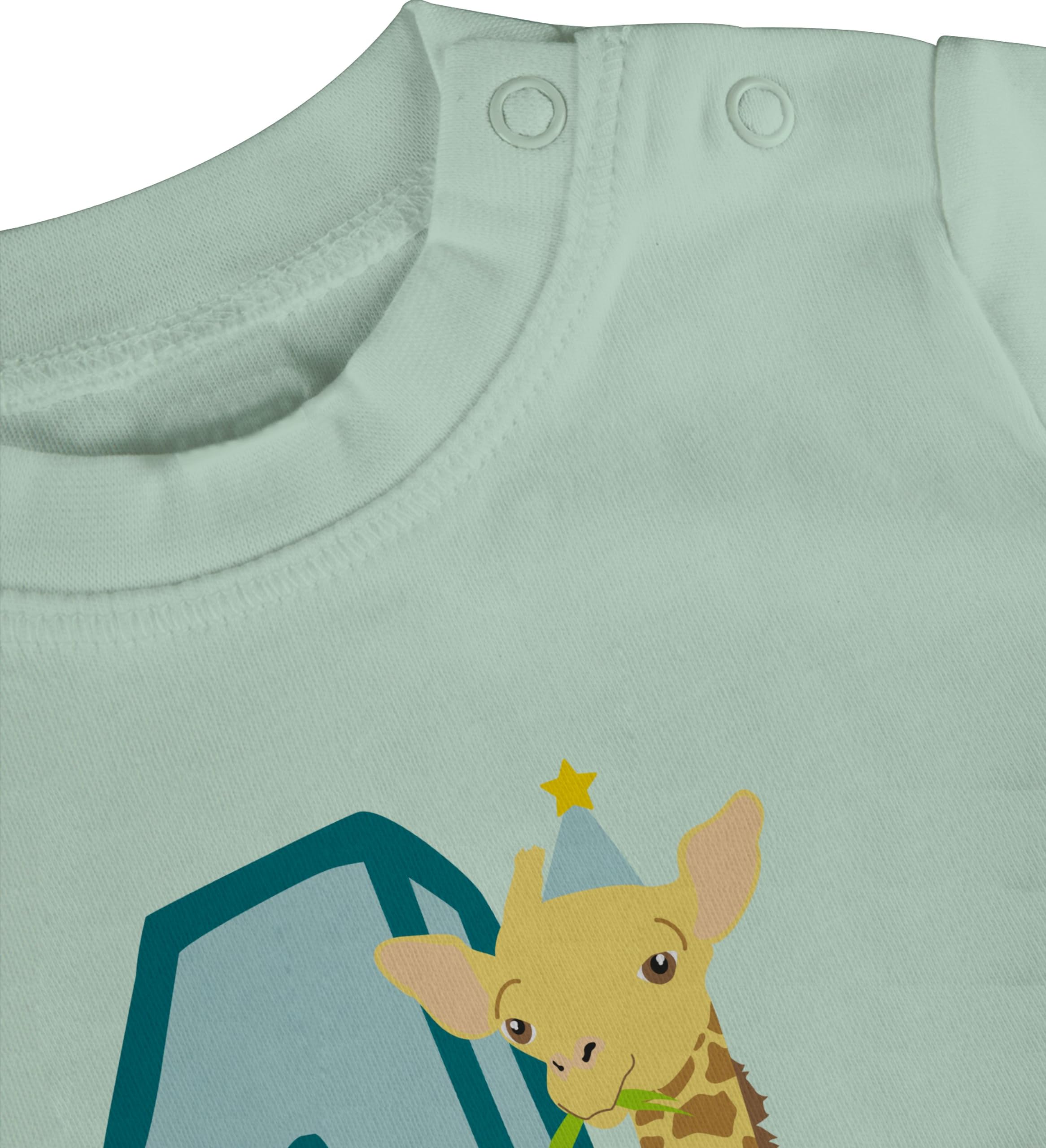 Shirtracer - Baby T-Shirt Mädchen Jungen - 1. Geburtstag - Giraffe Eins