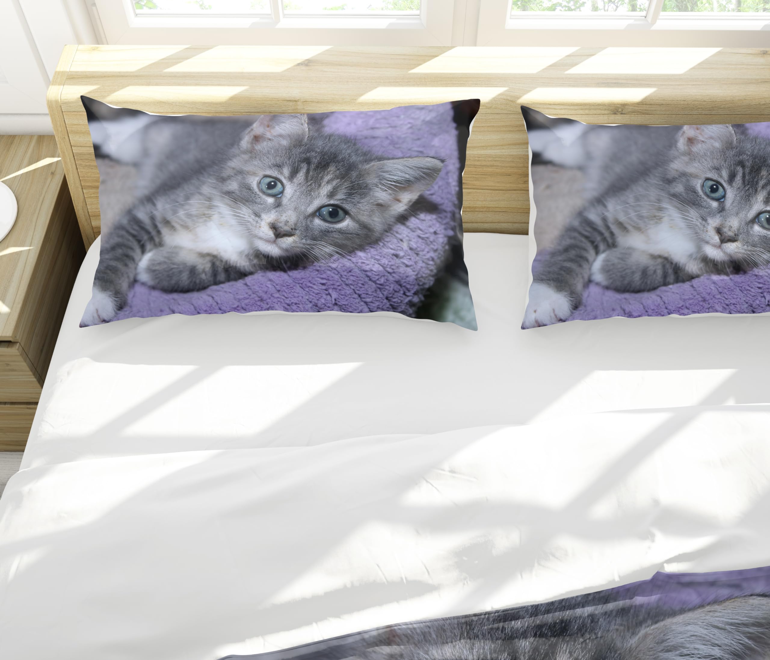 HNHDDZ 3D Animale Tigre Leone Modello Disegno Set Biancheria da Letto Poliestere Copripiumino e Federa per Bambini Ragazzo Ragazza Adolescenti (Stile 6,200x200 cm