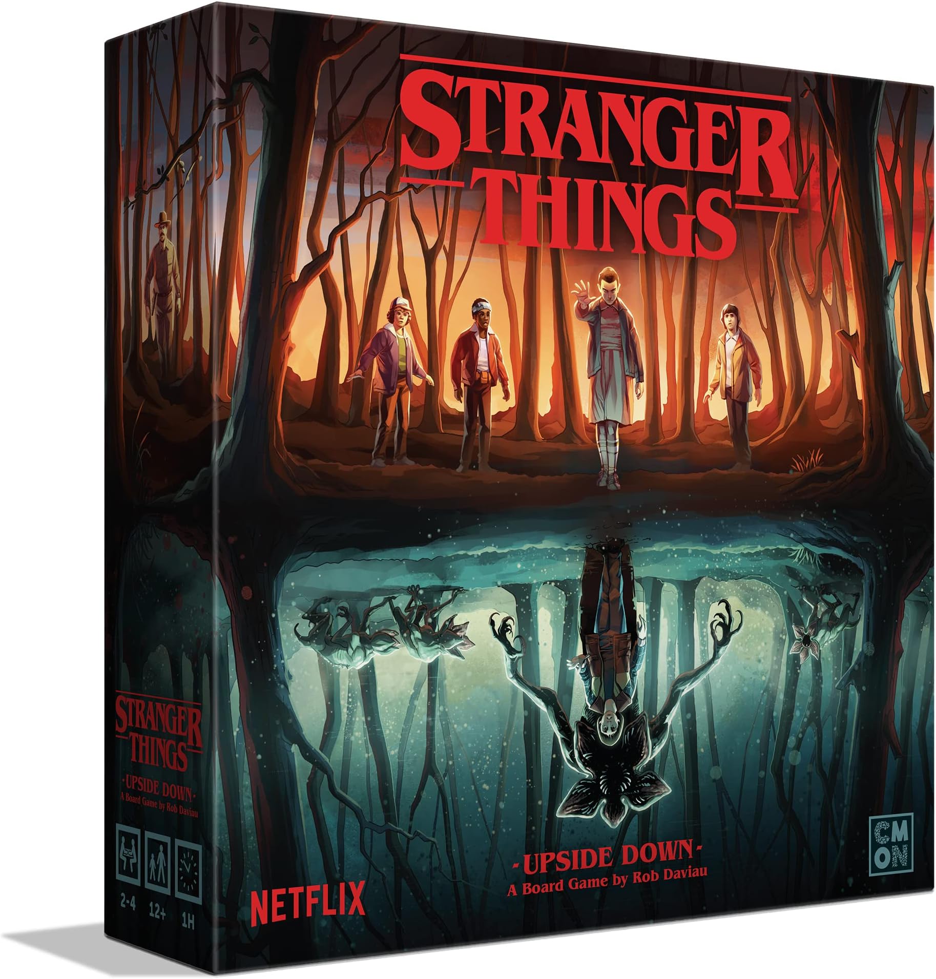 Asmodee CoolMiniOrNot Inc | Stranger Things: Upside Down | Cooperative Board Game | Ages 12+ | 2-4 Players | 60 Minutes Playing Time (CMNSTG001)
