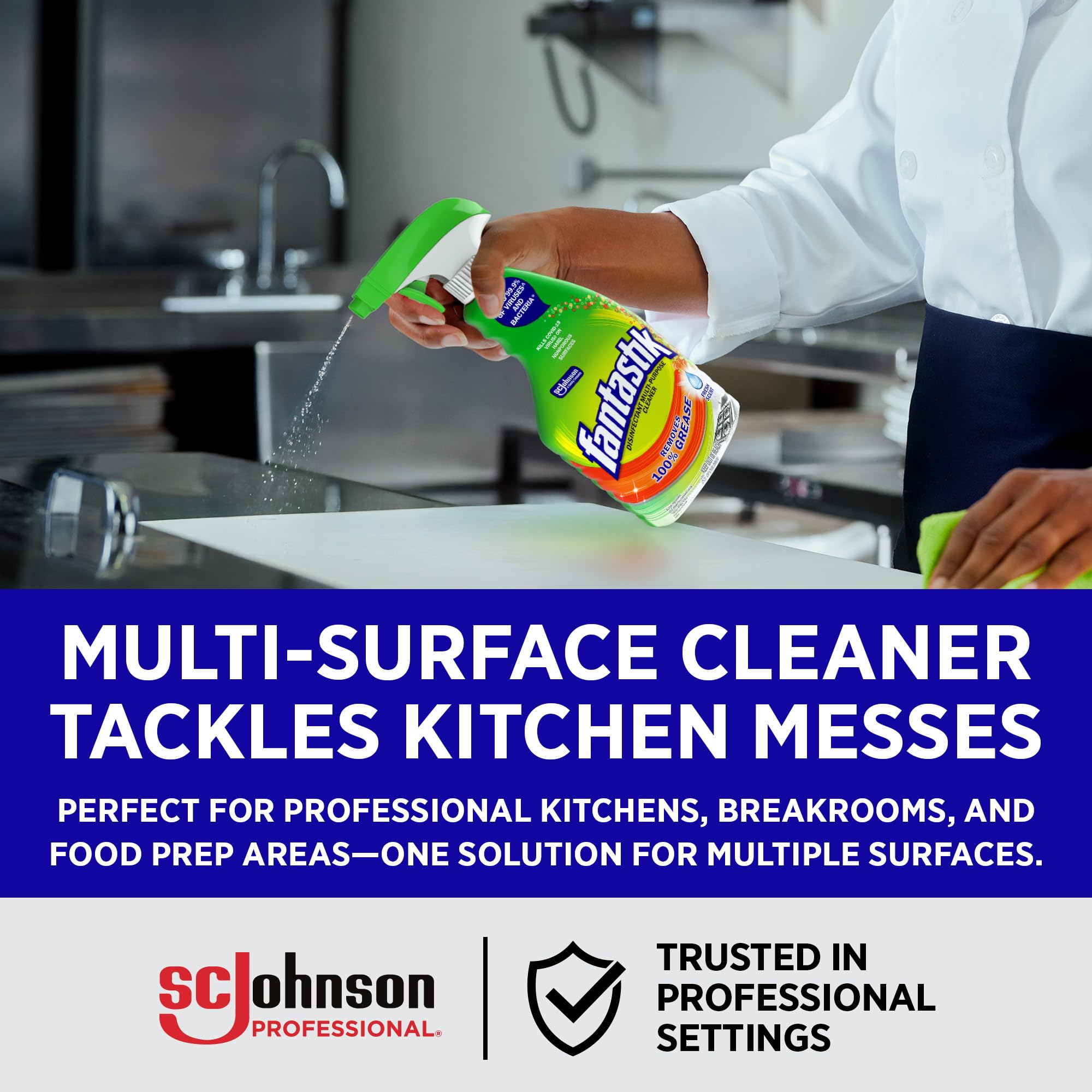 Fantastik Scrubbing Bubbles Heavy Duty All Purpose Cleaner 32 fl oz Pack of 8 product thumbnail 4