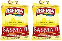 Vista 8 de Tarro de Arroz Basmati Iberia, 2 Libras, Grano Extra Largo, Arroz Basmati Blanco Indio Envejecido Naturalmente, Arroz Basmati Natural en Tarro