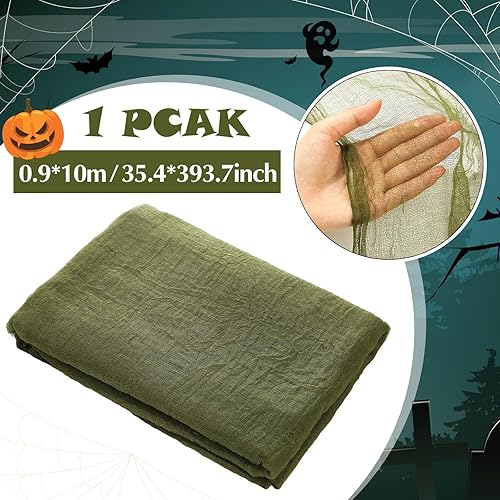 Miniatura 21 de Boao Paño de queso de Halloween para manualidades, tela de gasa de muselina de algodón grande para fiesta de Halloween, decoración de fiesta