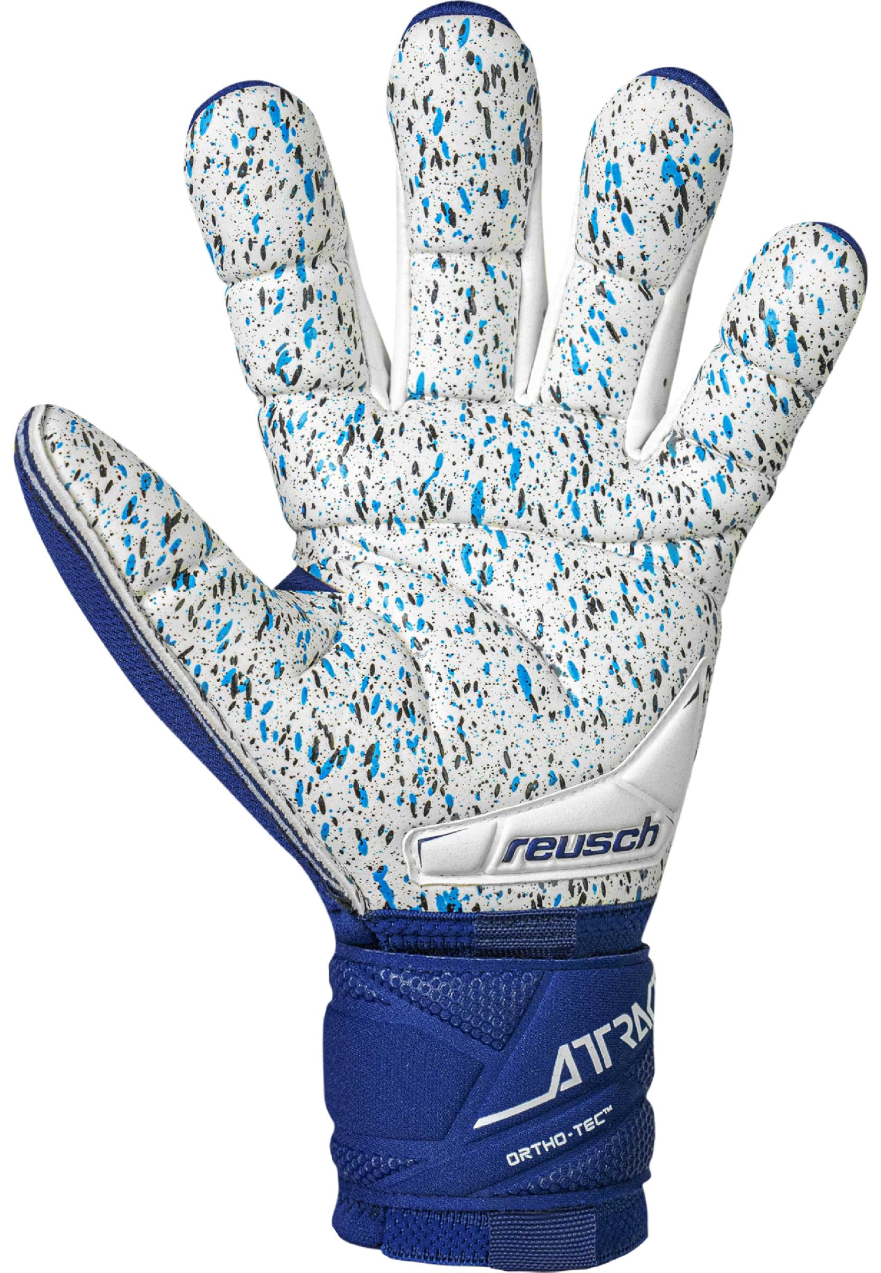 Reusch Guanti da portiere professionale per adulti | Protezione delle dita | Ottima presa | Schiuma antiscivolo da 4 mm | Per allenamenti e partite | Erba sintetica ed erba naturale | Taglie 7,5-12