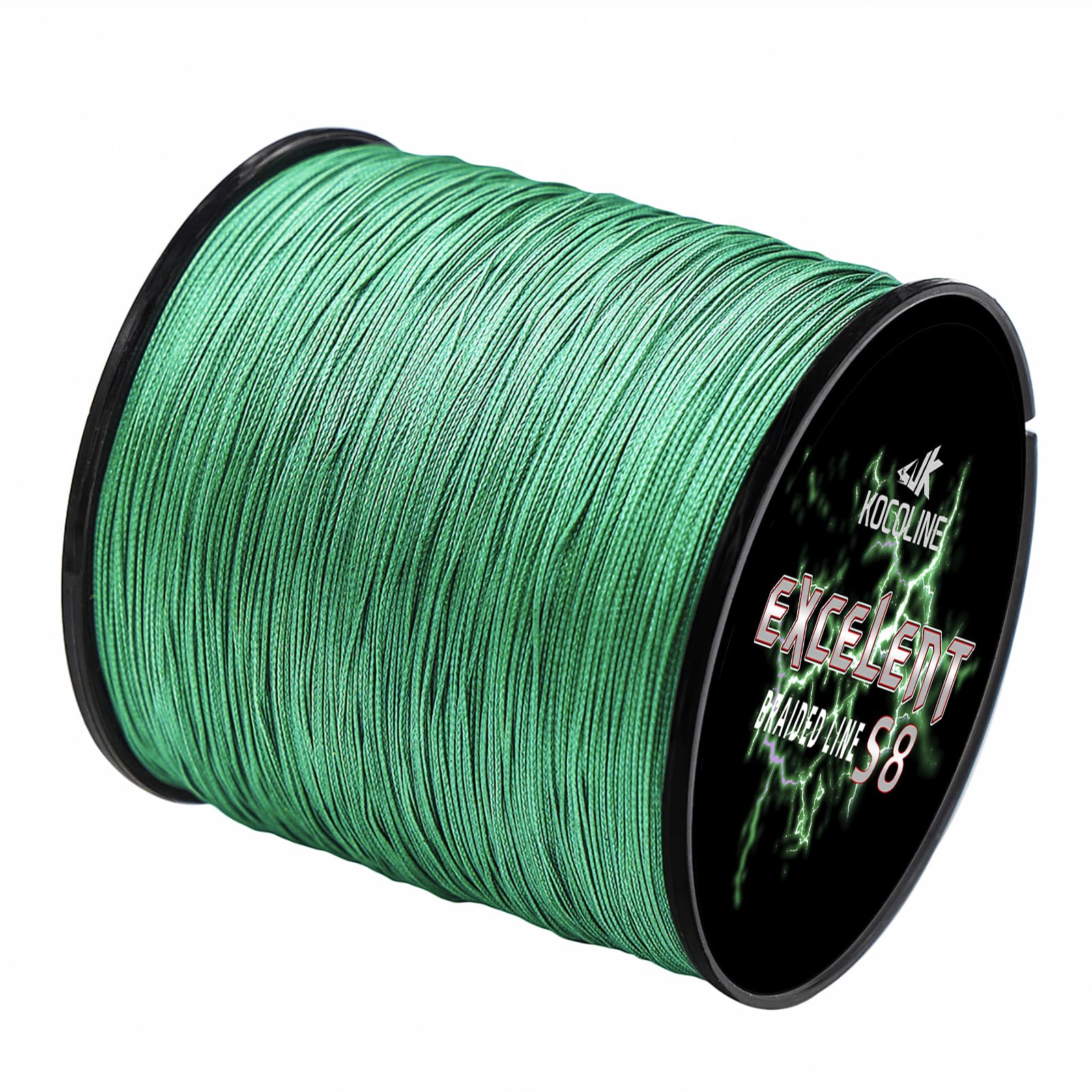 KoColine 8 Strand Braided Fishing Line 300m 500m 12lb-100lb Super Strong PE Braid Abrasion-Resistant Ultra Smooth 8x Braid Line