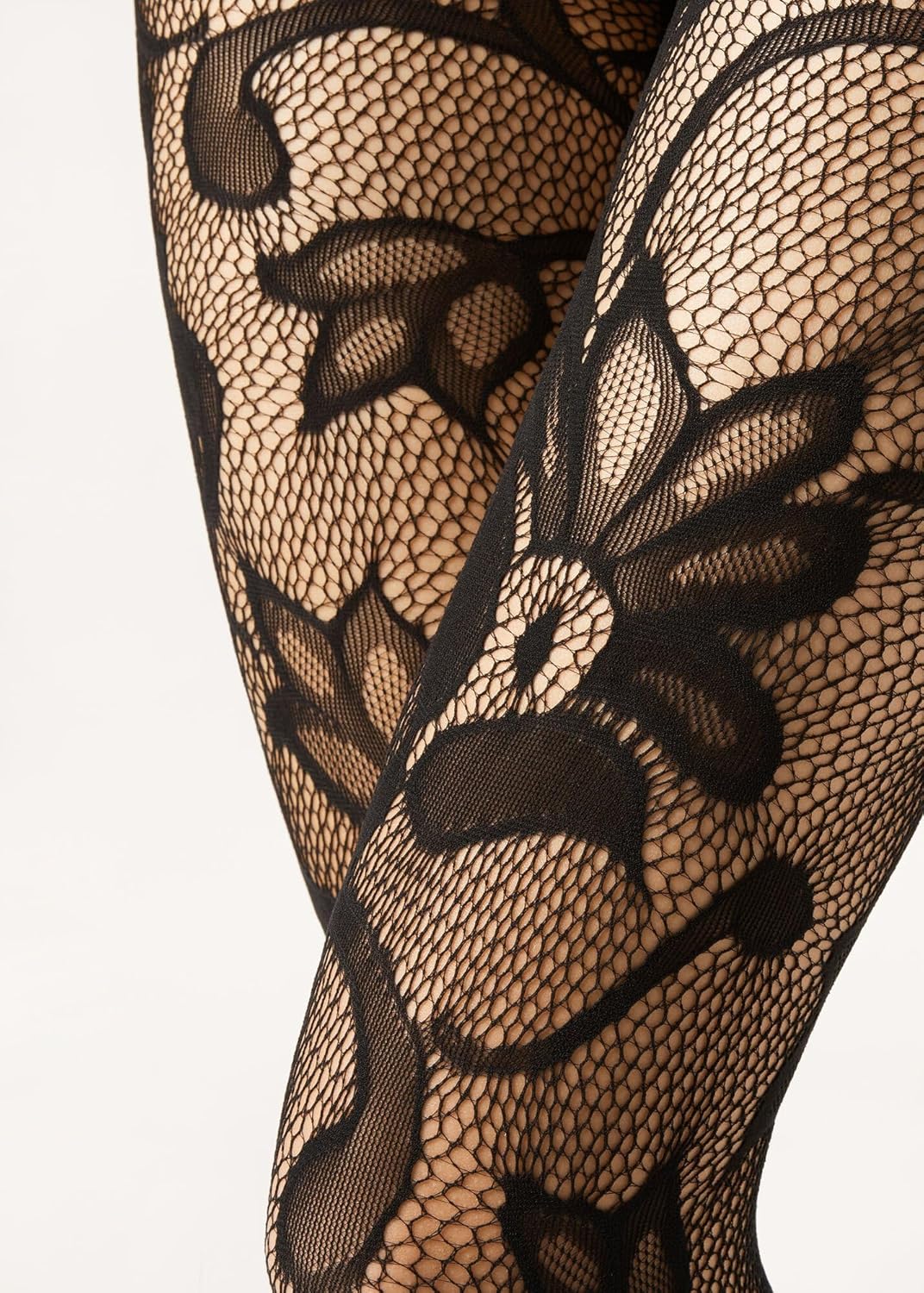 CALZEDONIA Woman's Macro Flower Mesh Tights - Image 4