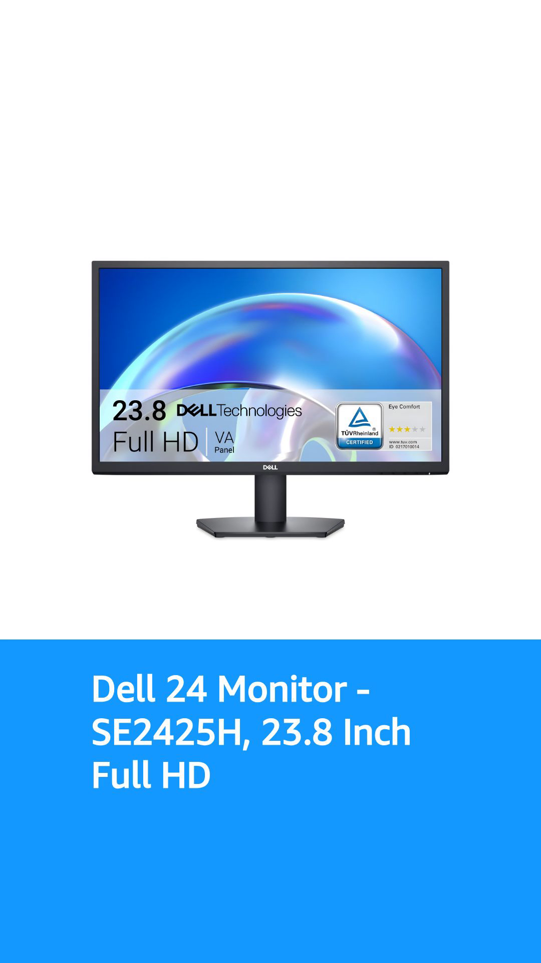 Dell 24 SE2425H Monitor - Certified for Comfortable Viewing