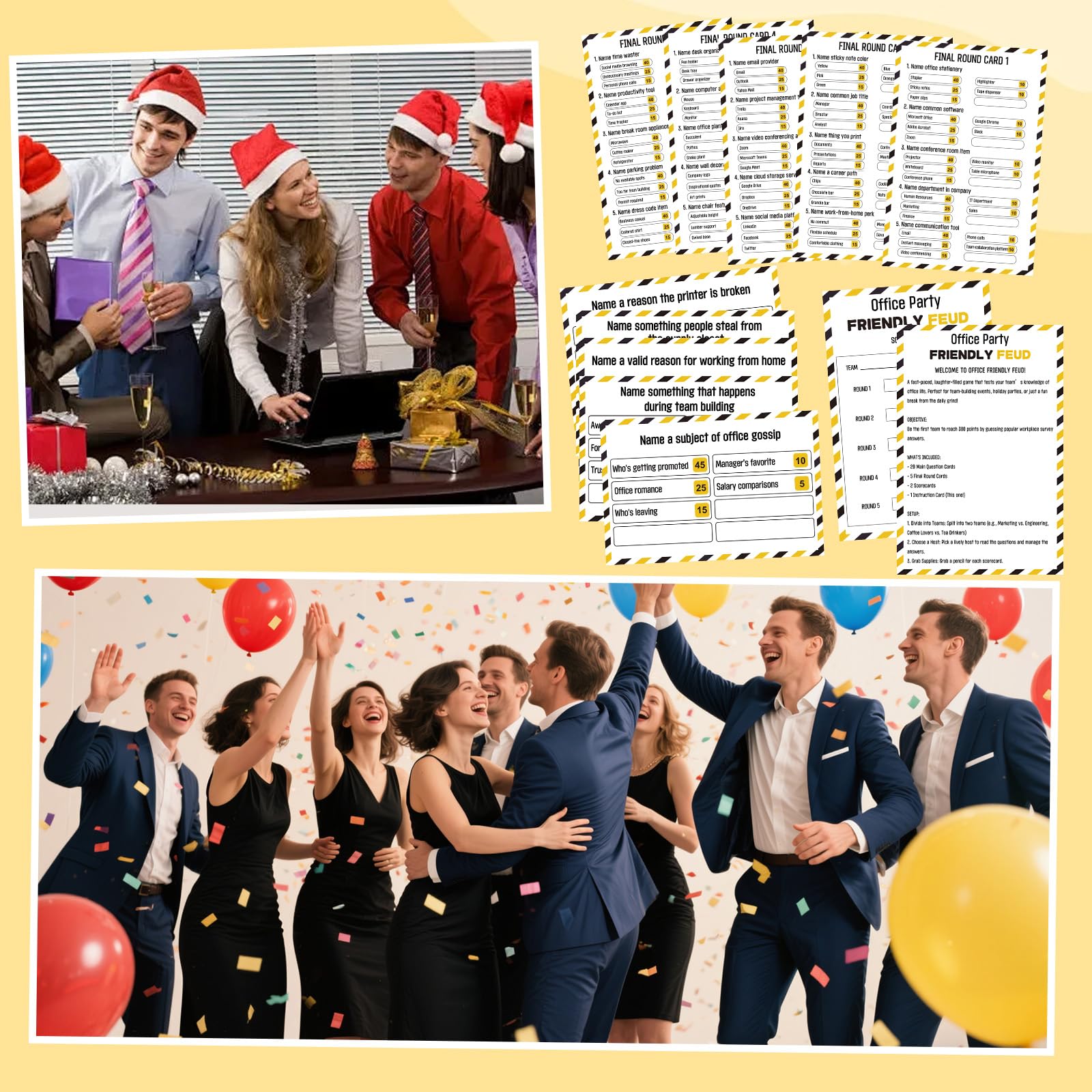 Juego de pelea amigable para fiestas de oficina con zumbadores de 2 respuestas, tarjetas de enemistad de construcción de equipos para juegos familiares, diversión nocturna, cuestionario de