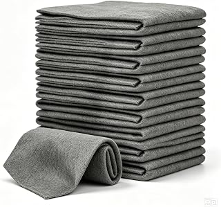 10PCS 2026 New Magic Cleaning Cloth Reusables Thickened Streaks Clothes Cloths Reusable Thick Microfiber Clean Duster Towel Glasses Towels Glass Kitchen Wash Breath Green Nano Car Scratch (8in*12in)