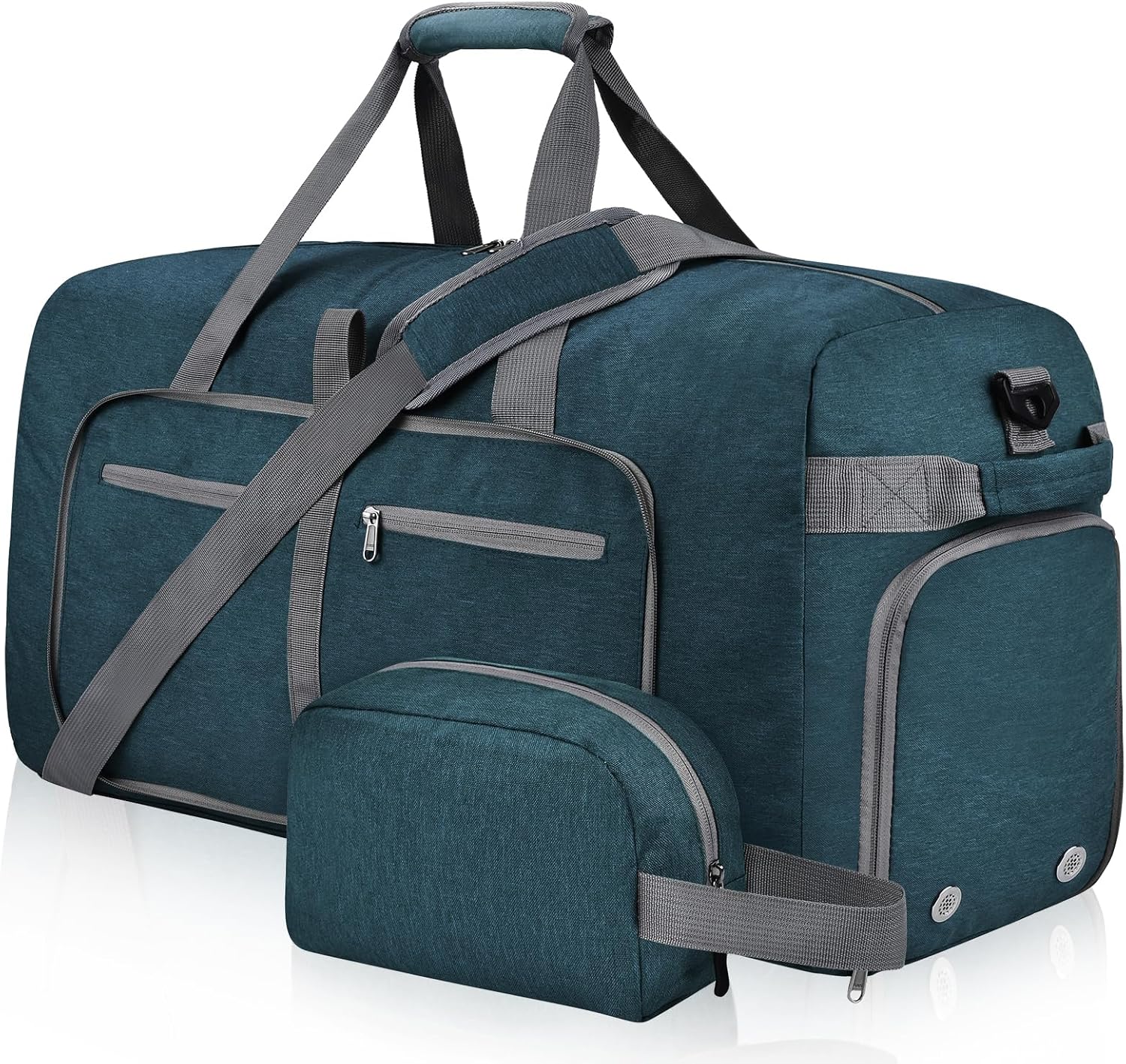 Felipe Varela Duffle Bag with Shoes Compartment and Adjustable Strap,Foldable Travel Duffel Bags for Men Women,Waterproof Duffel Bags