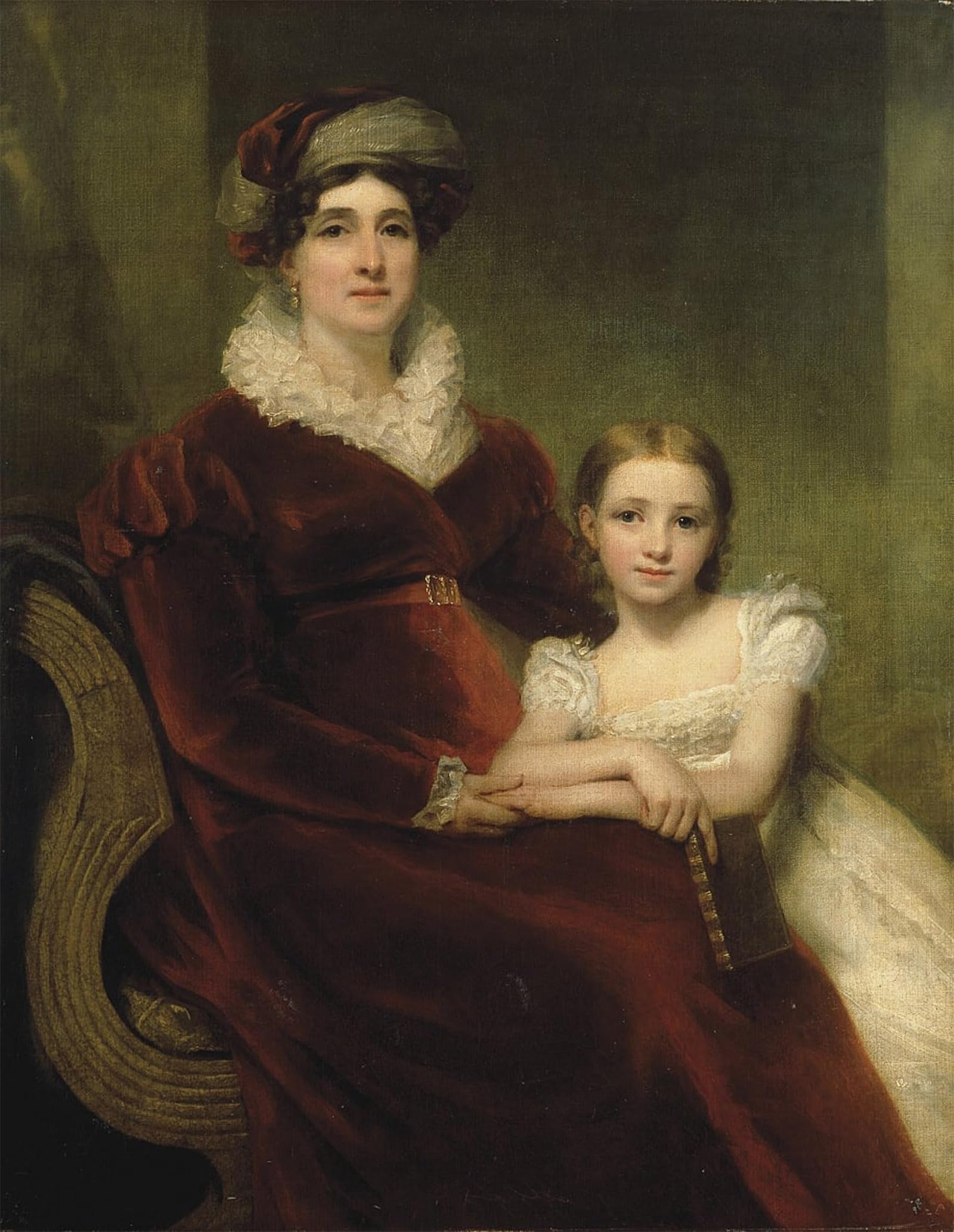 Posteriik No Frame Vintage Art Print Images Pictures Print Double Portrait Of Mrs Alexander Allan With Her Granddaughter Matilda By Henry Raeburn Modern Colour Posters For Office Home Decor 60X90cm
