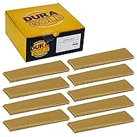Vista 14 de Dura-Gold Micro hojas de papel de lija doradas de 1 x 4 pulgadas, grano 60 (caja de 30) - Parte trasera de gancho y bucle, carpintería para muebles