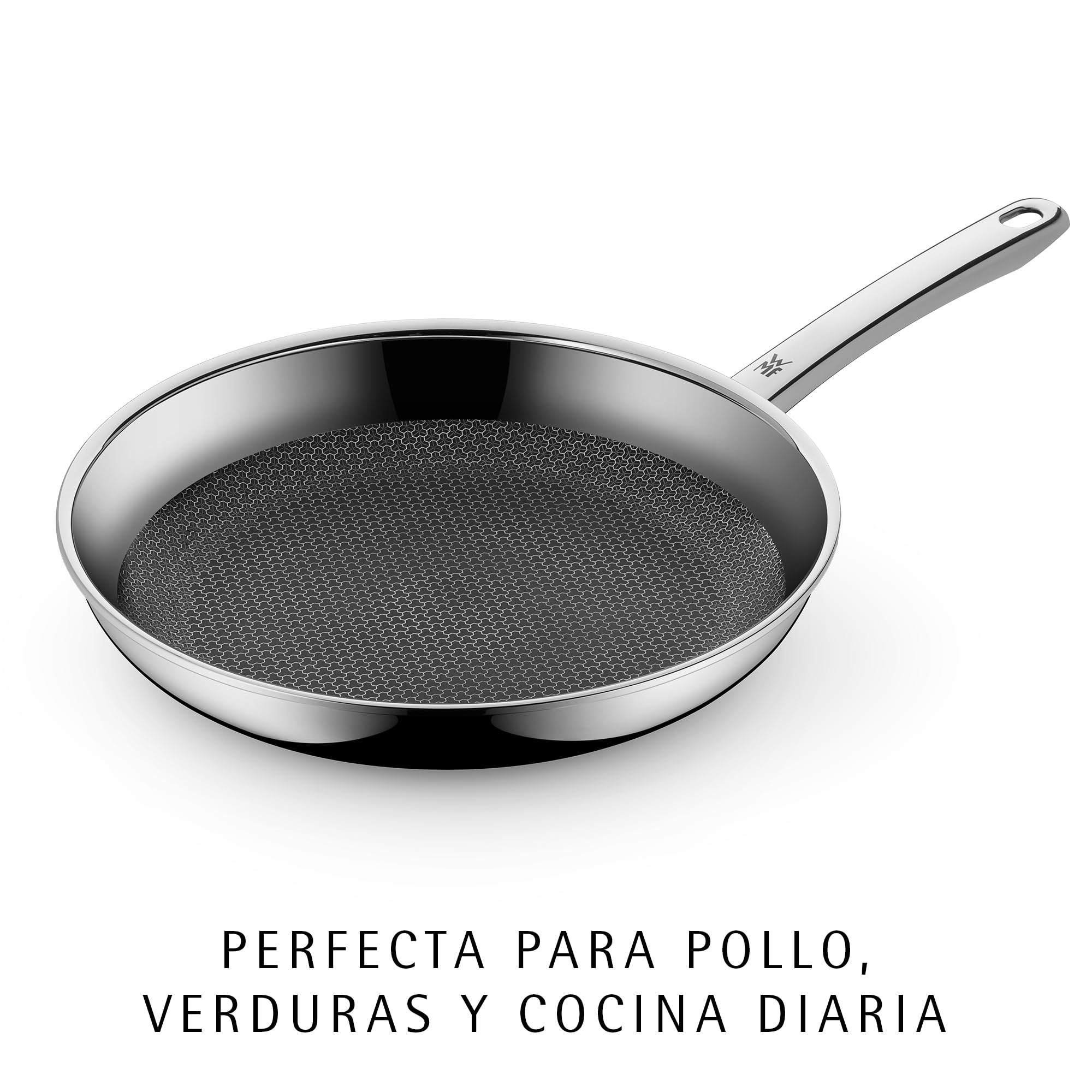 WMF Profi Resist Sartén, Antiadherente recubierta, Acero Cromado, 24 cm