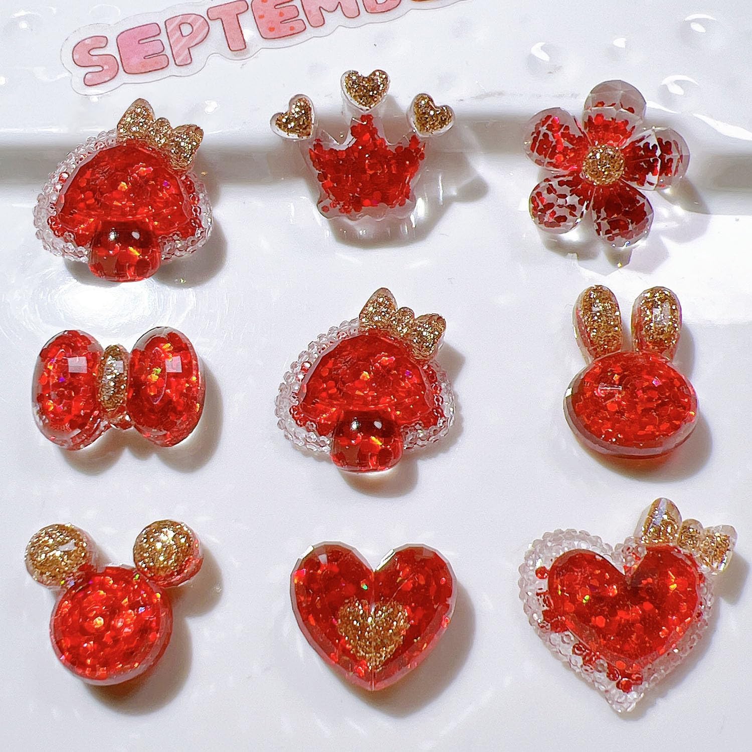 40 Pcs Mixed Slime Charms,Cute Flat Back Resin Charms for DIY Crafts Making,Scrapbooking,Embellishments, Decoraiton Hair Clip - Image 5