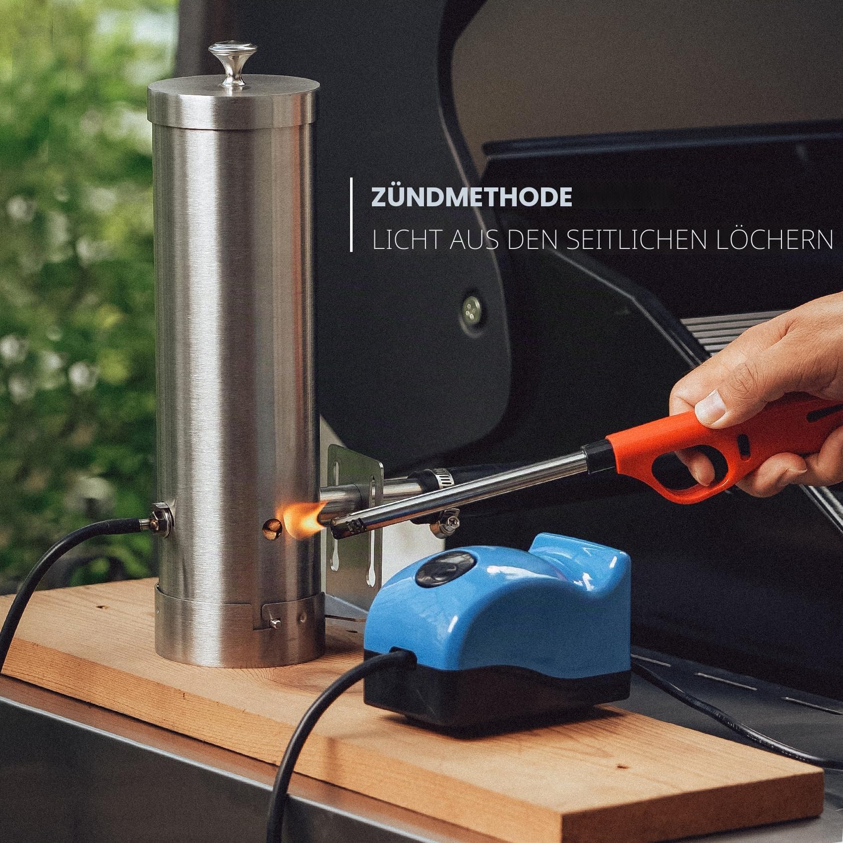 Smoker Generatorbox für Kalt- & Heißräuchern, Holzspäne BBQ Smoker für Gasgrill