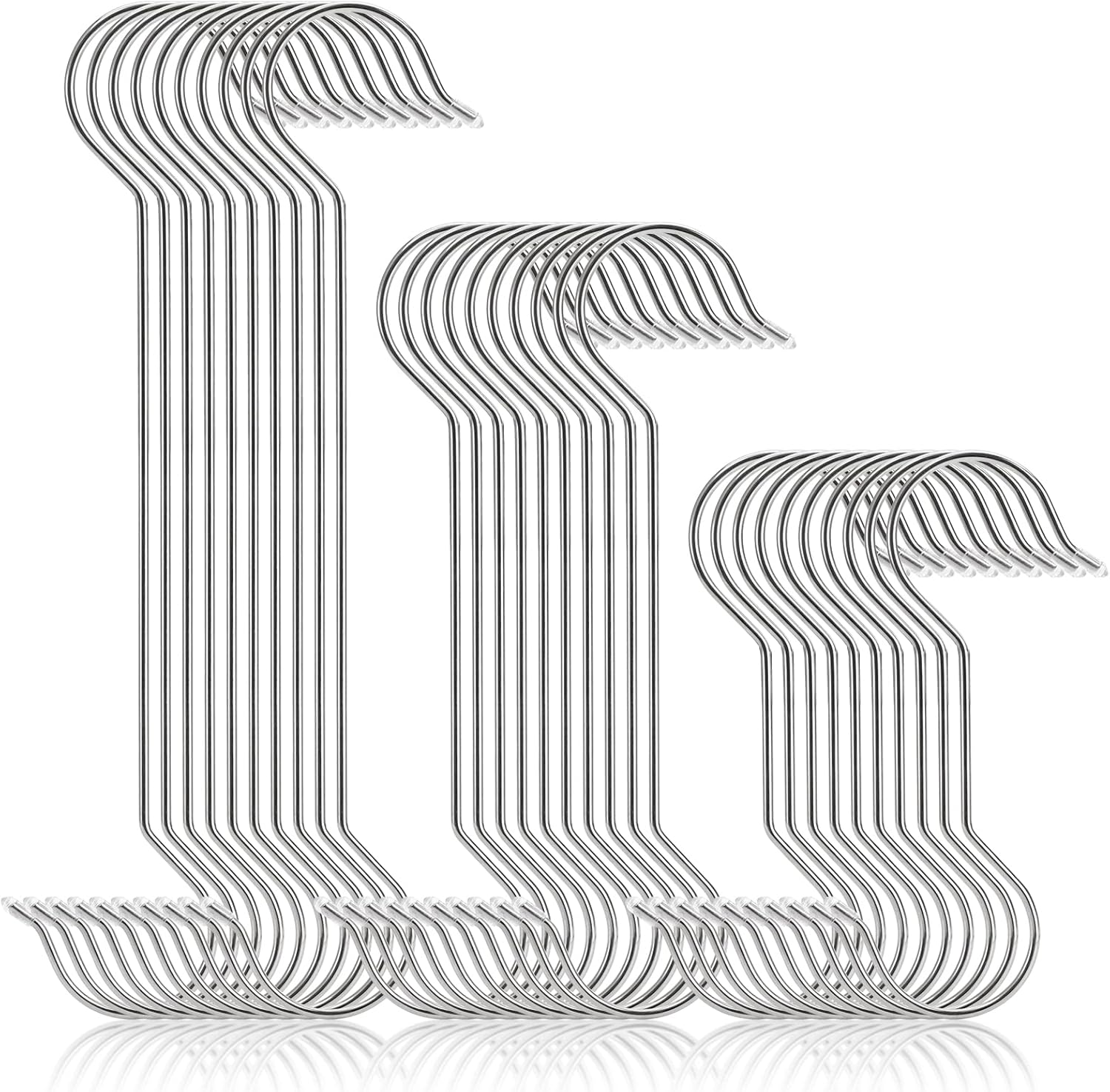 Frcctre 30 Pack Stainless Steel S Hooks Large S Shape