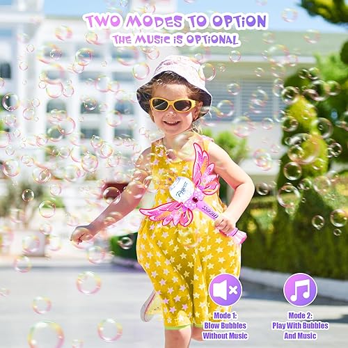 Miniatura 8 de Varita mágica de burbujas de princesa para niños, máquina automática de burbujas con luz y música para exteriores, divertido juguete congelado para