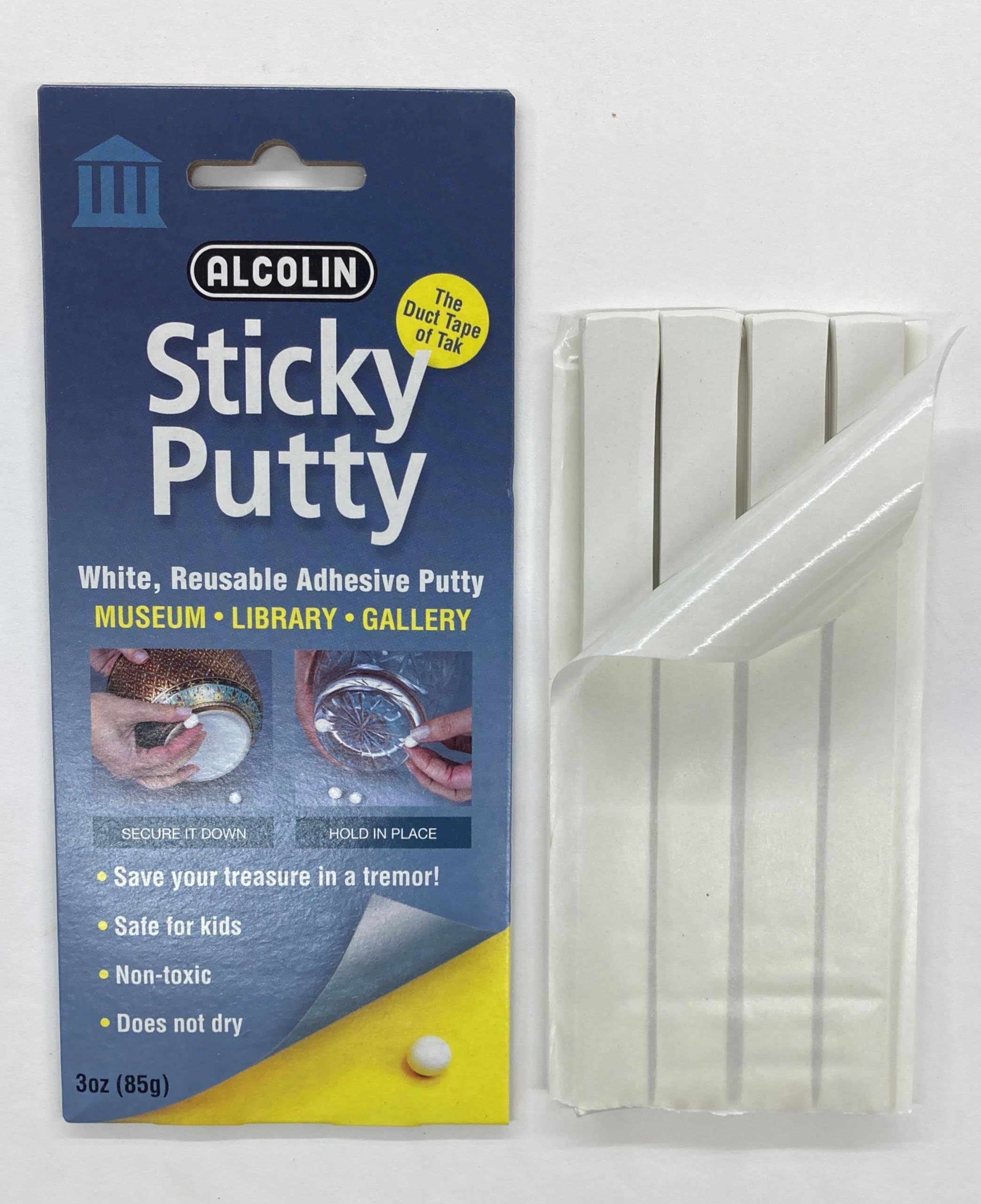 Scotch Mounting Putty LJ8XP, Removable, 2 oz, White, 2