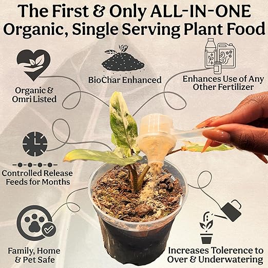 Fertilizante Orgánico para Plantas de Interior, Exterior, 1 lb miniatura 4