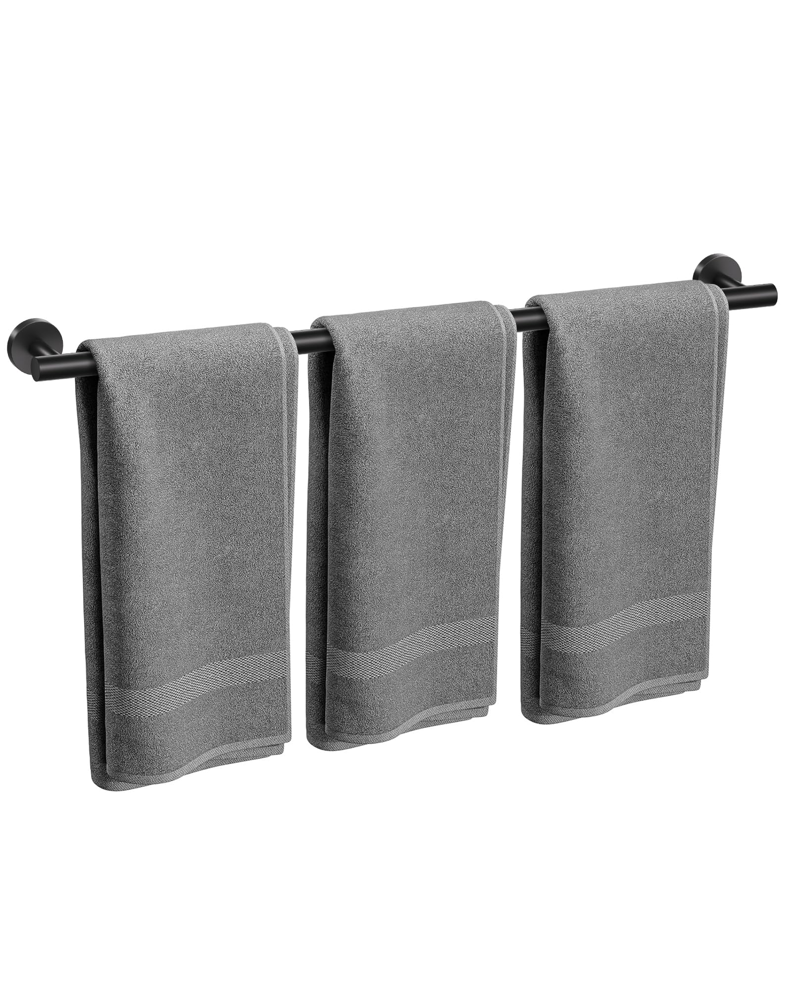 YACVCL Towel Rail Wall Mounted 80cm/31.5in Matte Black